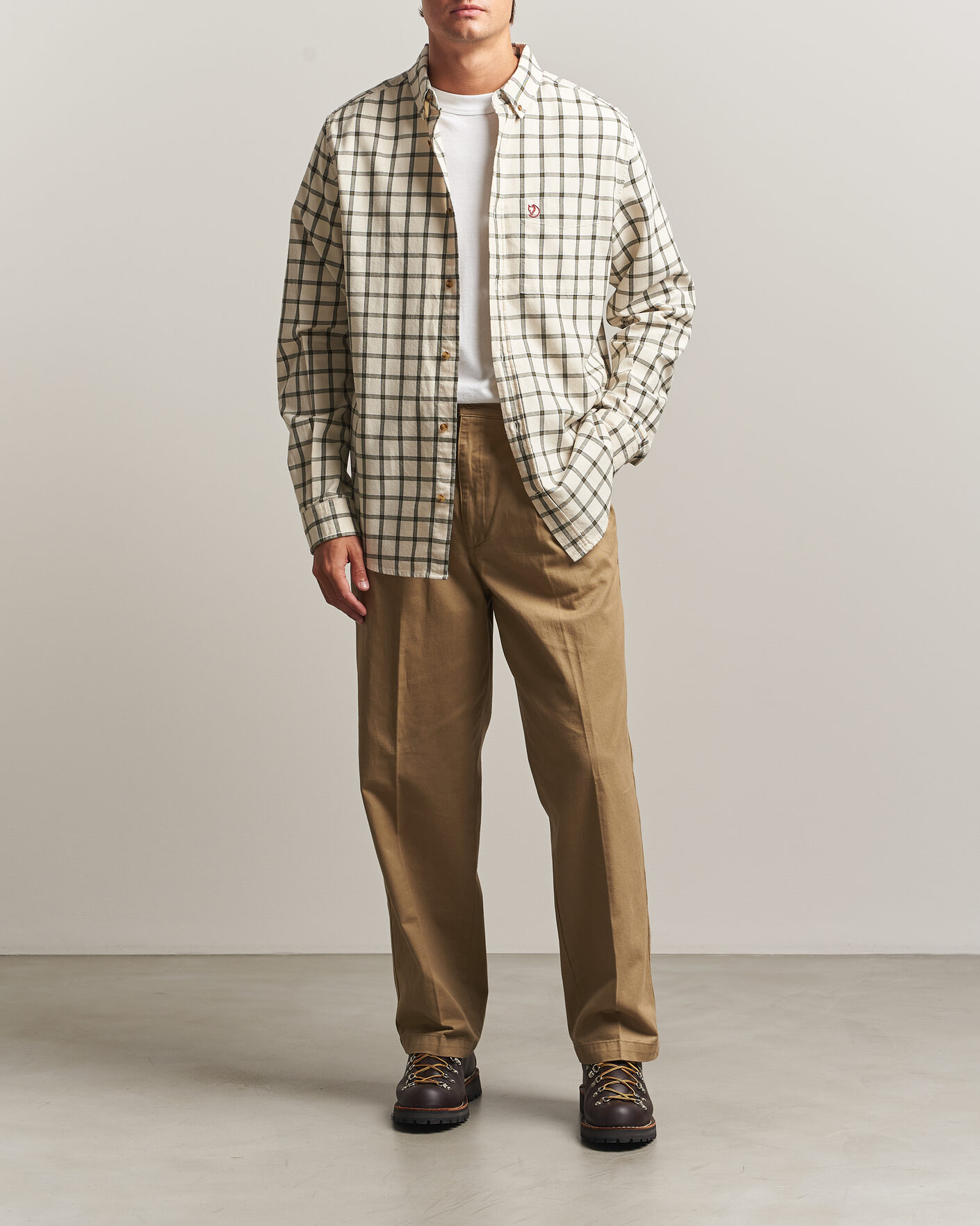 Herren | Hemden | Fjällräven | Övik Flannel Shirt Chalk White