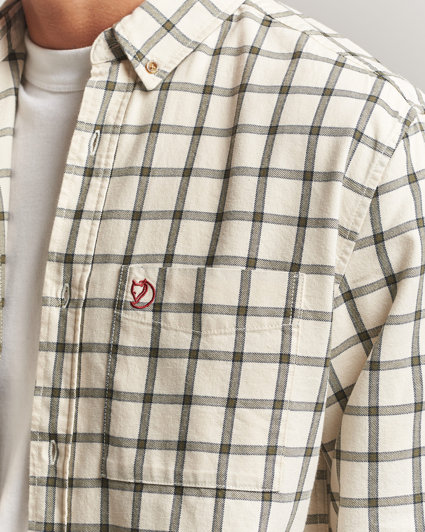 Herren | Hemden | Fjällräven | Övik Flannel Shirt Chalk White