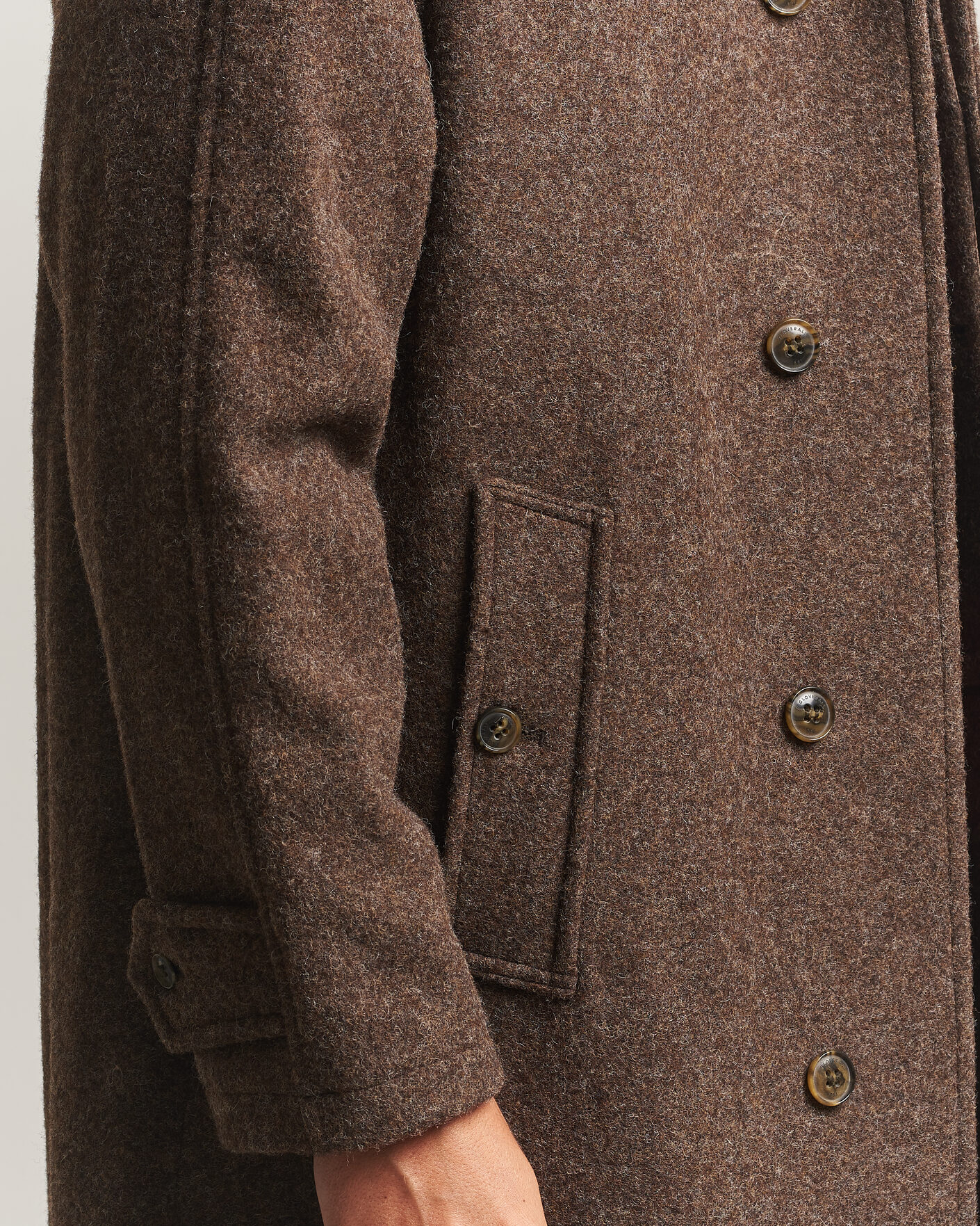 Herren | Jacken | Gloverall | Hynes Wool Coat Mocha