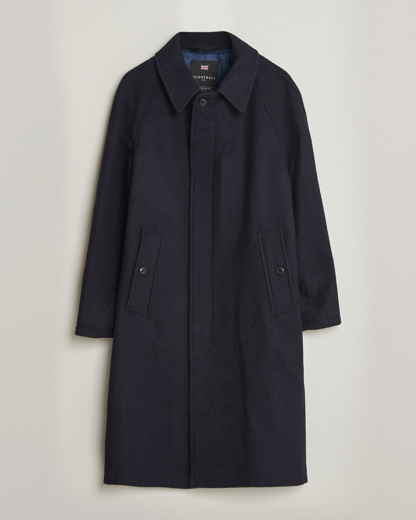 Herren | Jacken | Gloverall | Hynes Wool Coat Navy