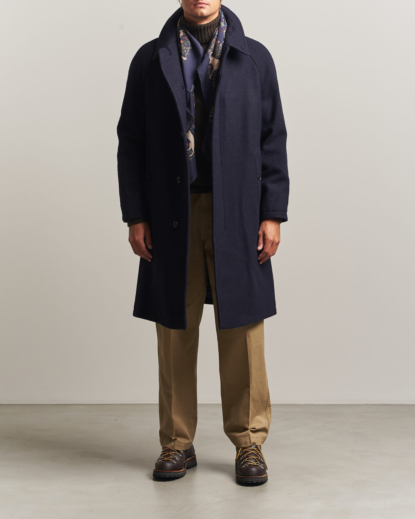 Herren | Jacken | Gloverall | Hynes Wool Coat Navy