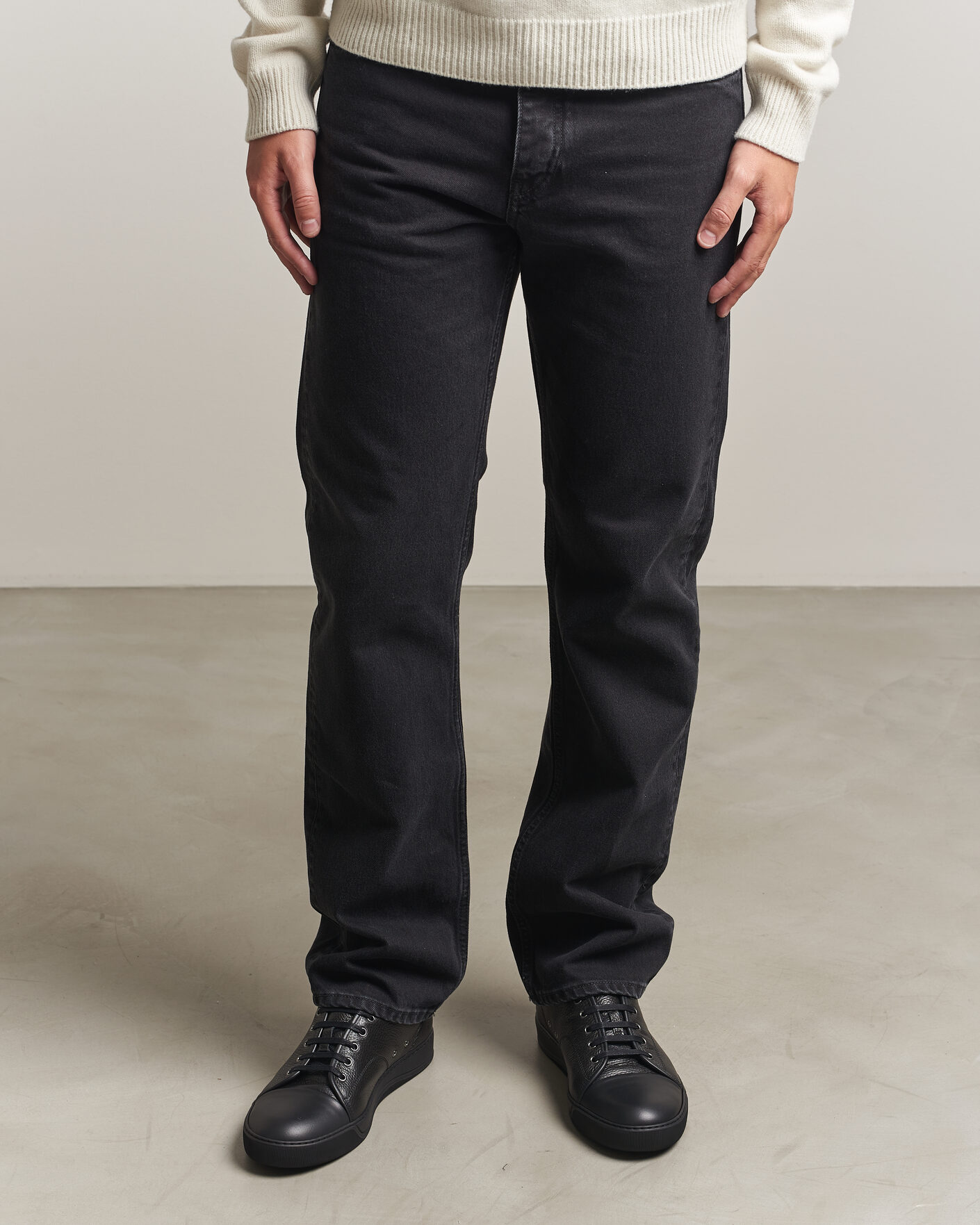 Herren | Sneaker | Lanvin | DBB1 Grain Leather Cap Toe Sneaker Black