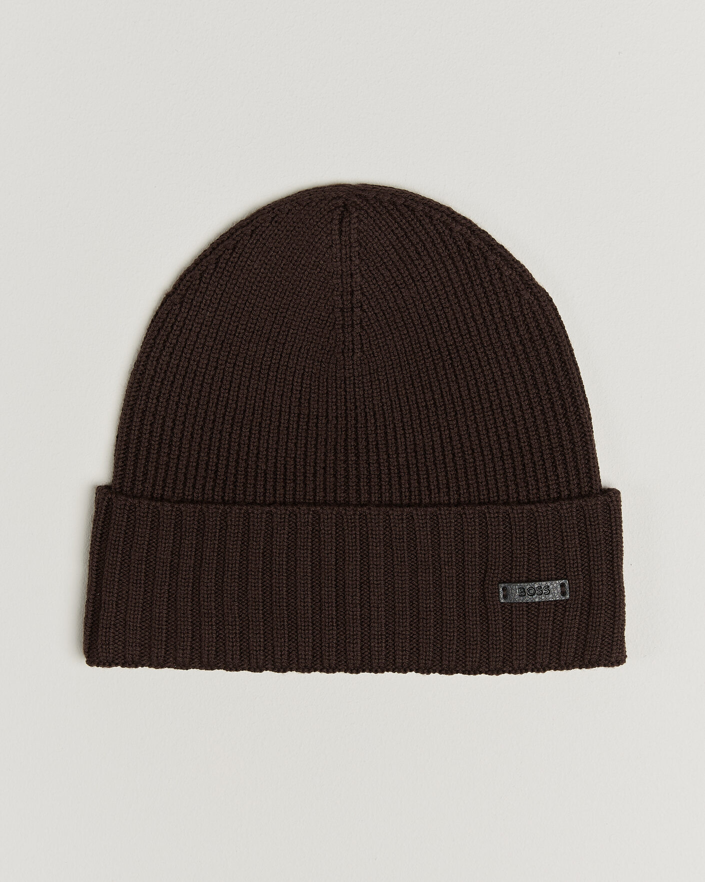 Herren | Mützen | BOSS BLACK | Fati Wool Beanie Dark Brown
