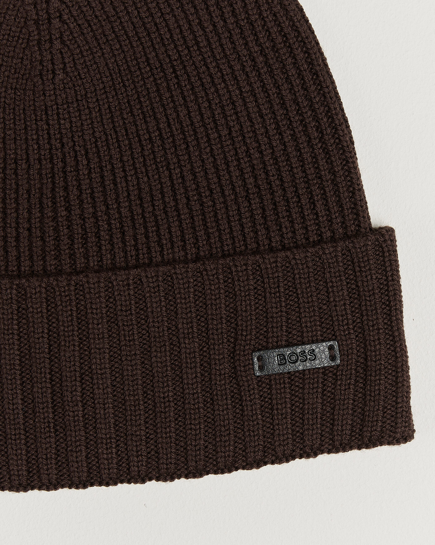 Herren | Mützen | BOSS BLACK | Fati Wool Beanie Dark Brown