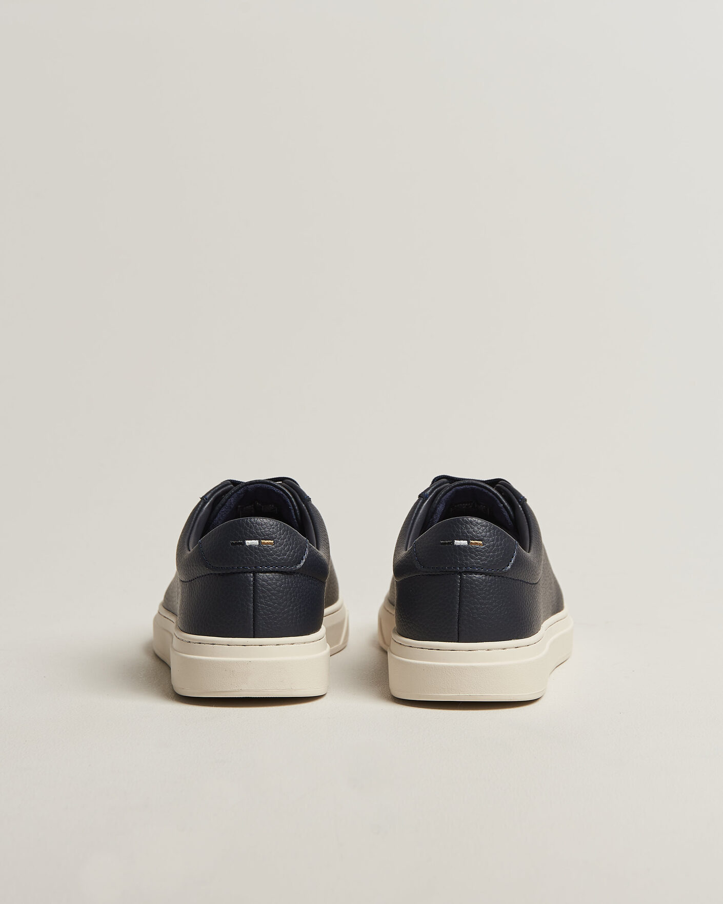 Herren | Sneaker | BOSS BLACK | Kieran Grained Leather Sneaker Dark Blue