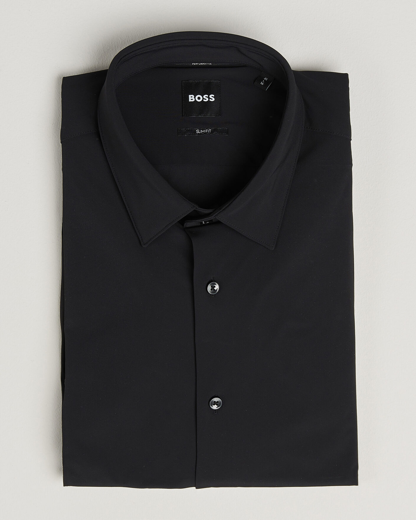 Herren | Hemden | BOSS BLACK | Hank 4-Way Stretch Shirt Black