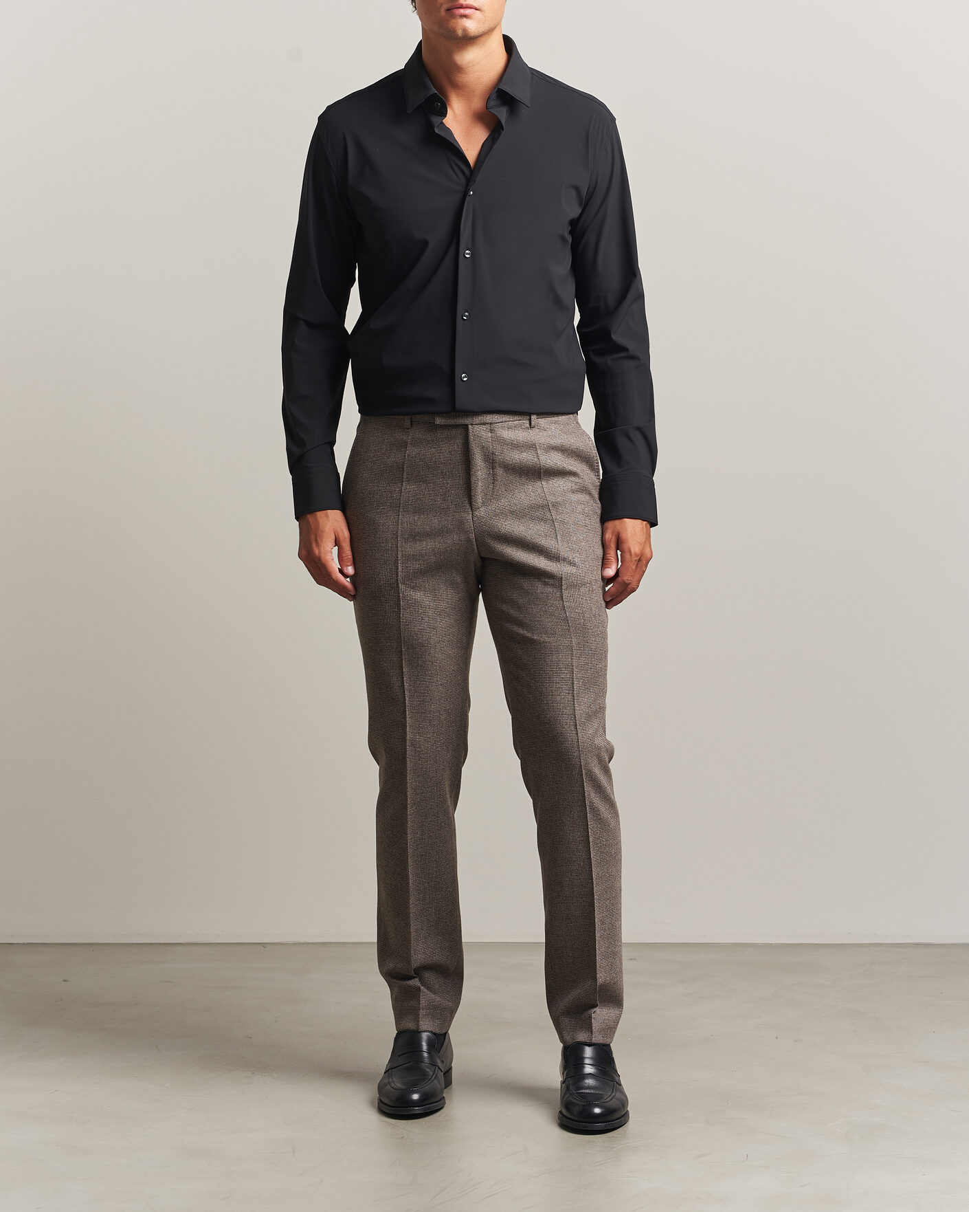 Herren | Hemden | BOSS BLACK | Hank 4-Way Stretch Shirt Black