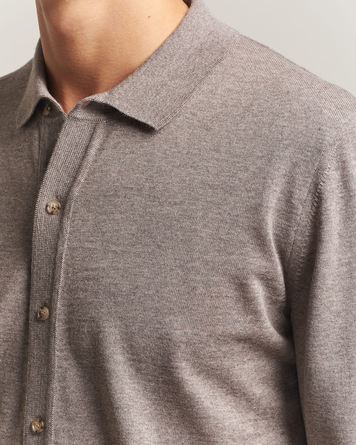 Herren | Pullover | BOSS BLACK | Helbert Merino Knitted Cardigan Open Brown