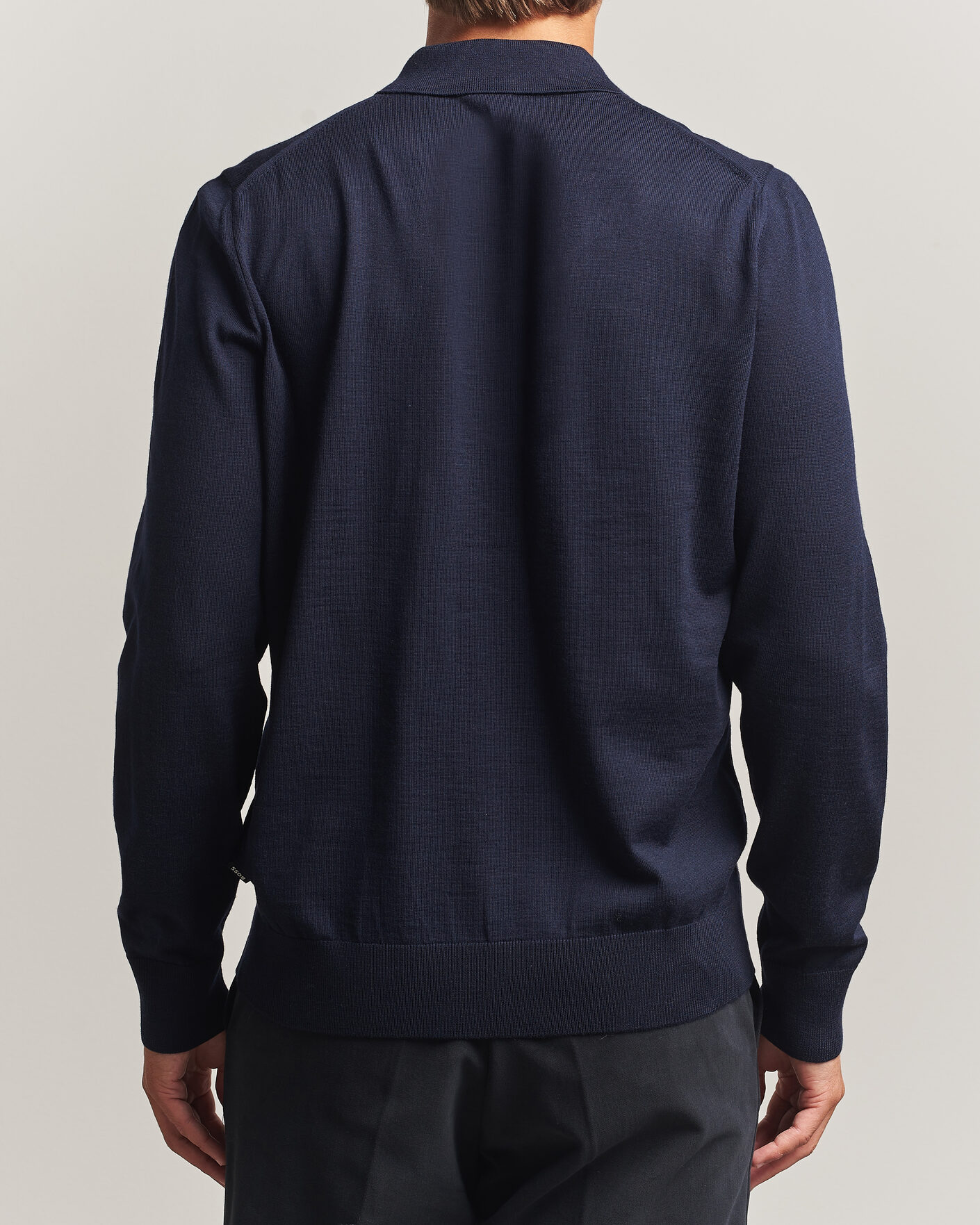 Herren | Pullover | BOSS BLACK | Helbert Merino Knitted Cardigan Dark Blue