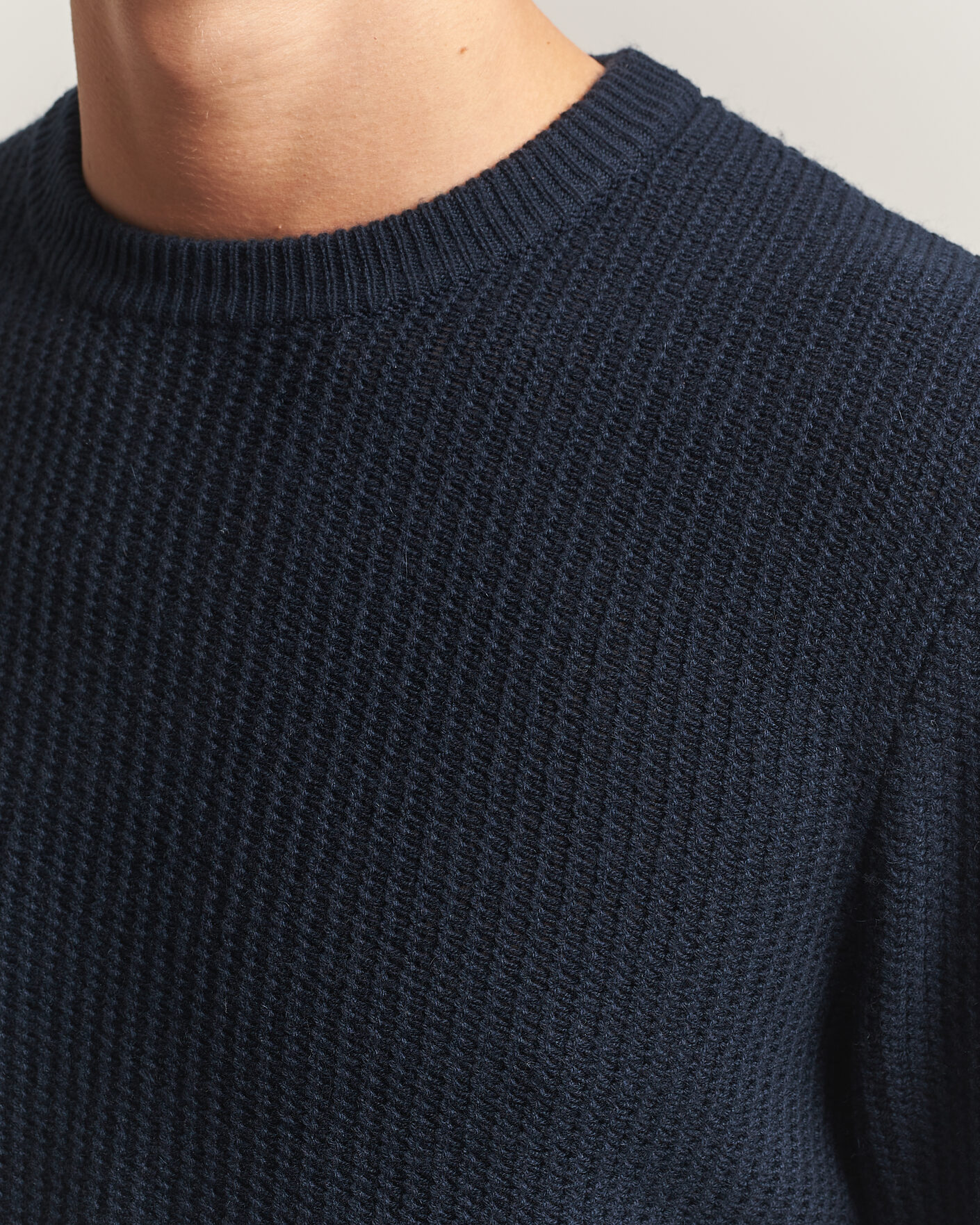 Herren | Pullover | BOSS BLACK | Fiocchetto Wool/Cashmere Crew Neck Dark Blue