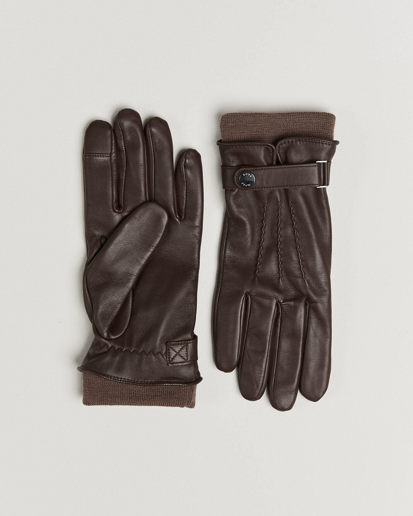 Herren | Handschuhe | BOSS BLACK | Hyden Leather Glove Dark Brown
