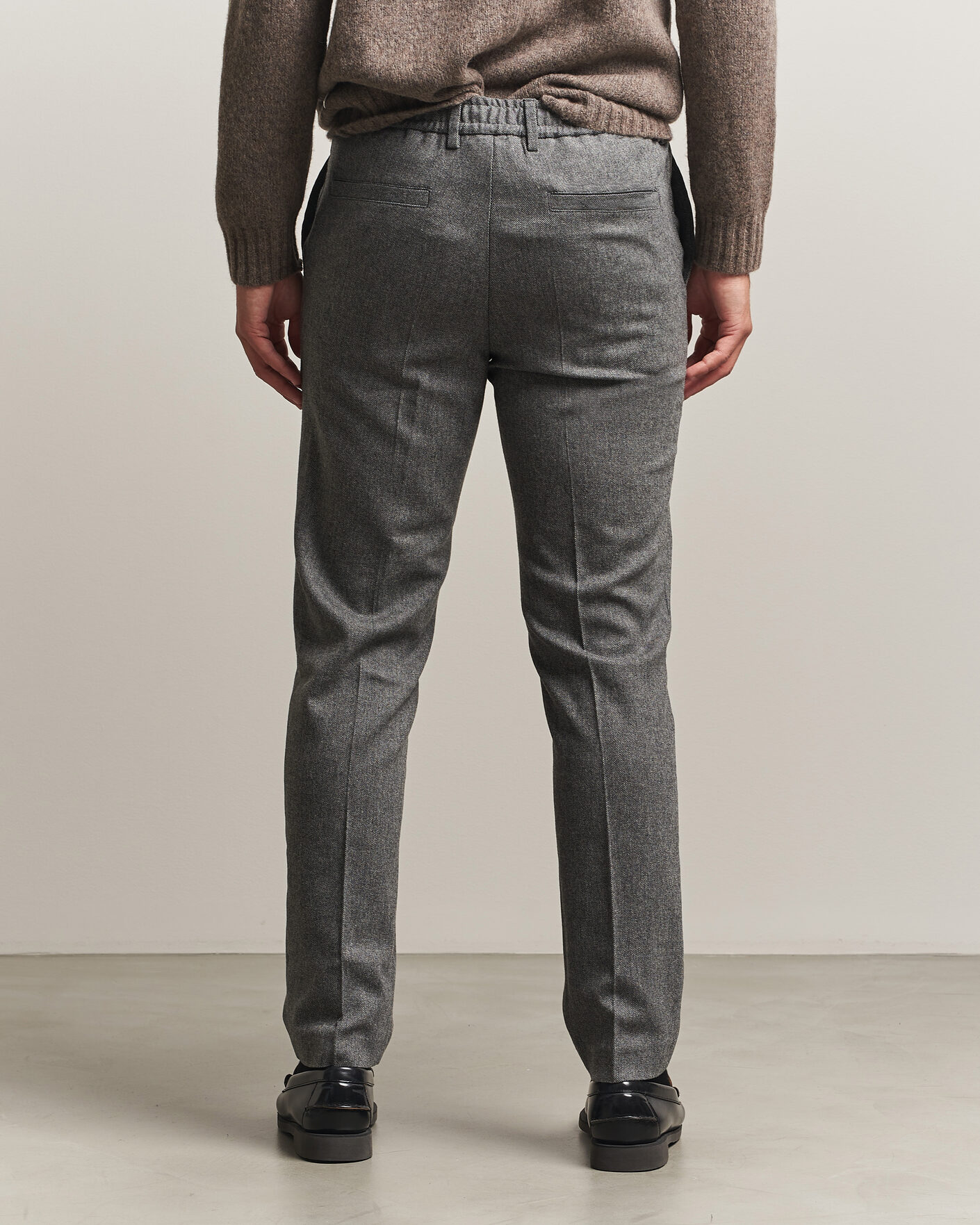 Herren | Hosen | BOSS BLACK | Kane Brushed Drawstring Trousers Medium Grey