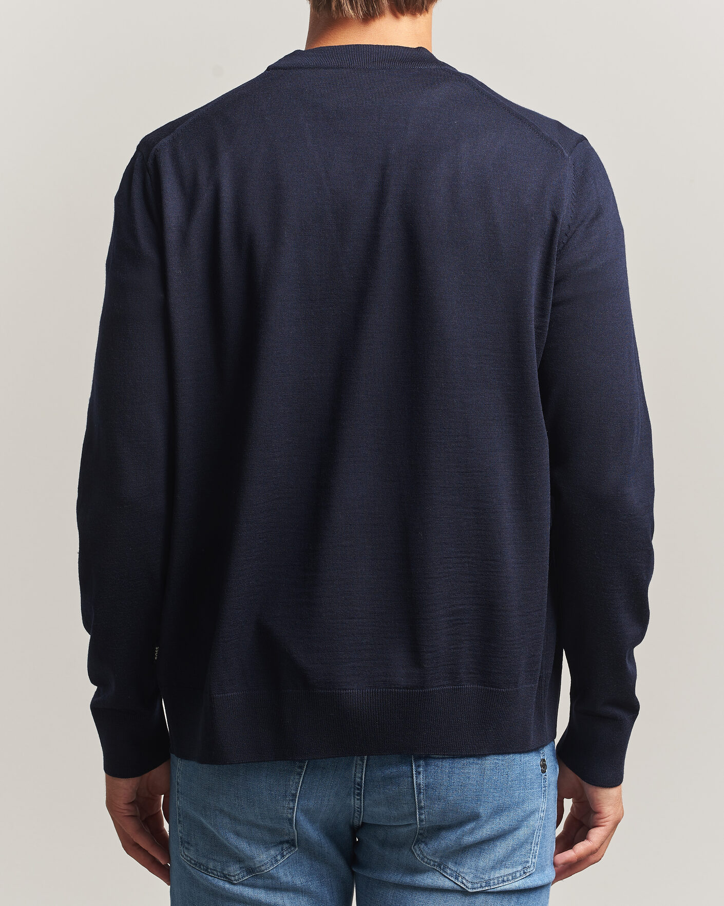 Herren | Pullover | BOSS BLACK | Mardon Wool Cardigan Dark Blue
