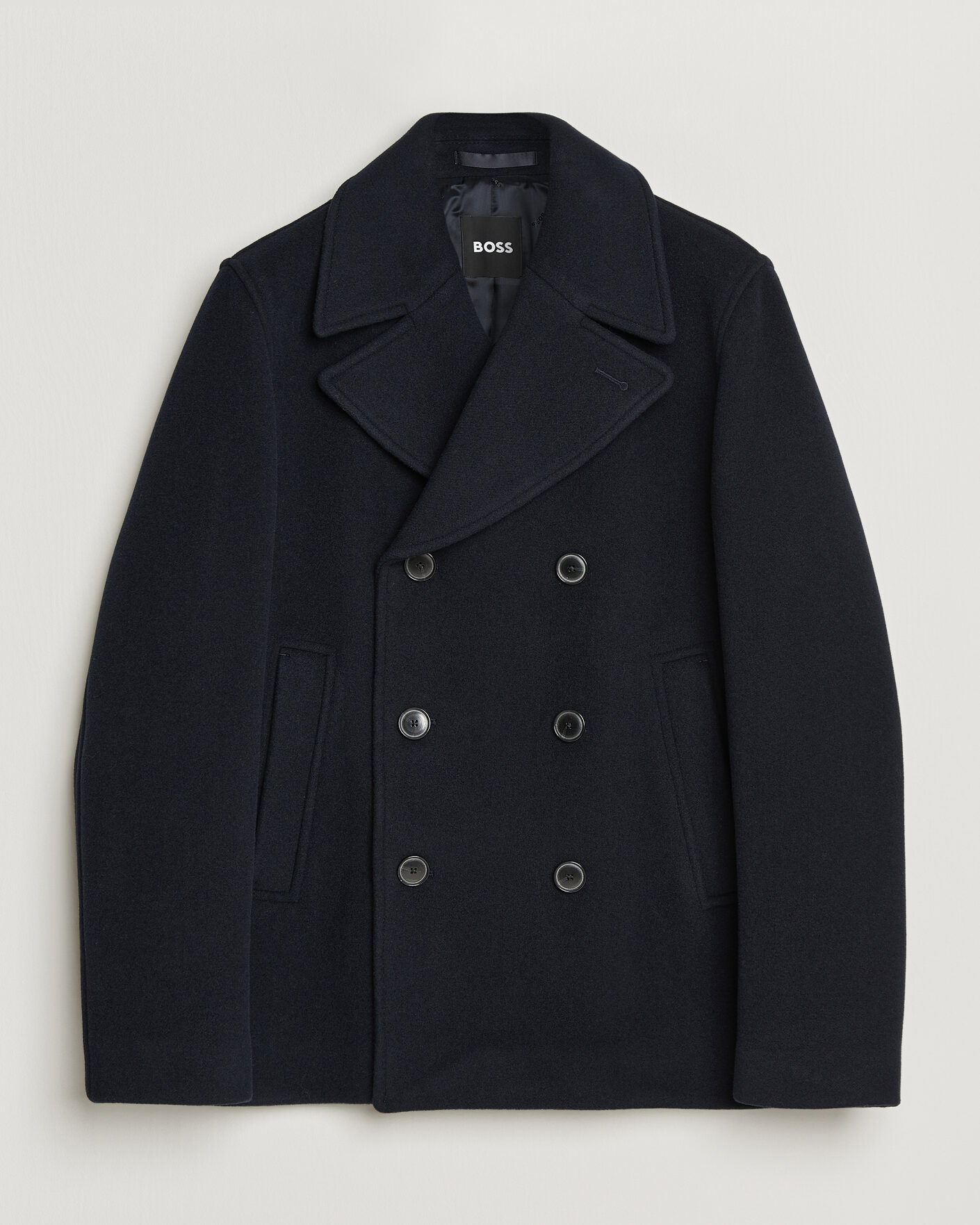 Herren | Jacken | BOSS BLACK | Hyde Wool Peacoat Dark Blue