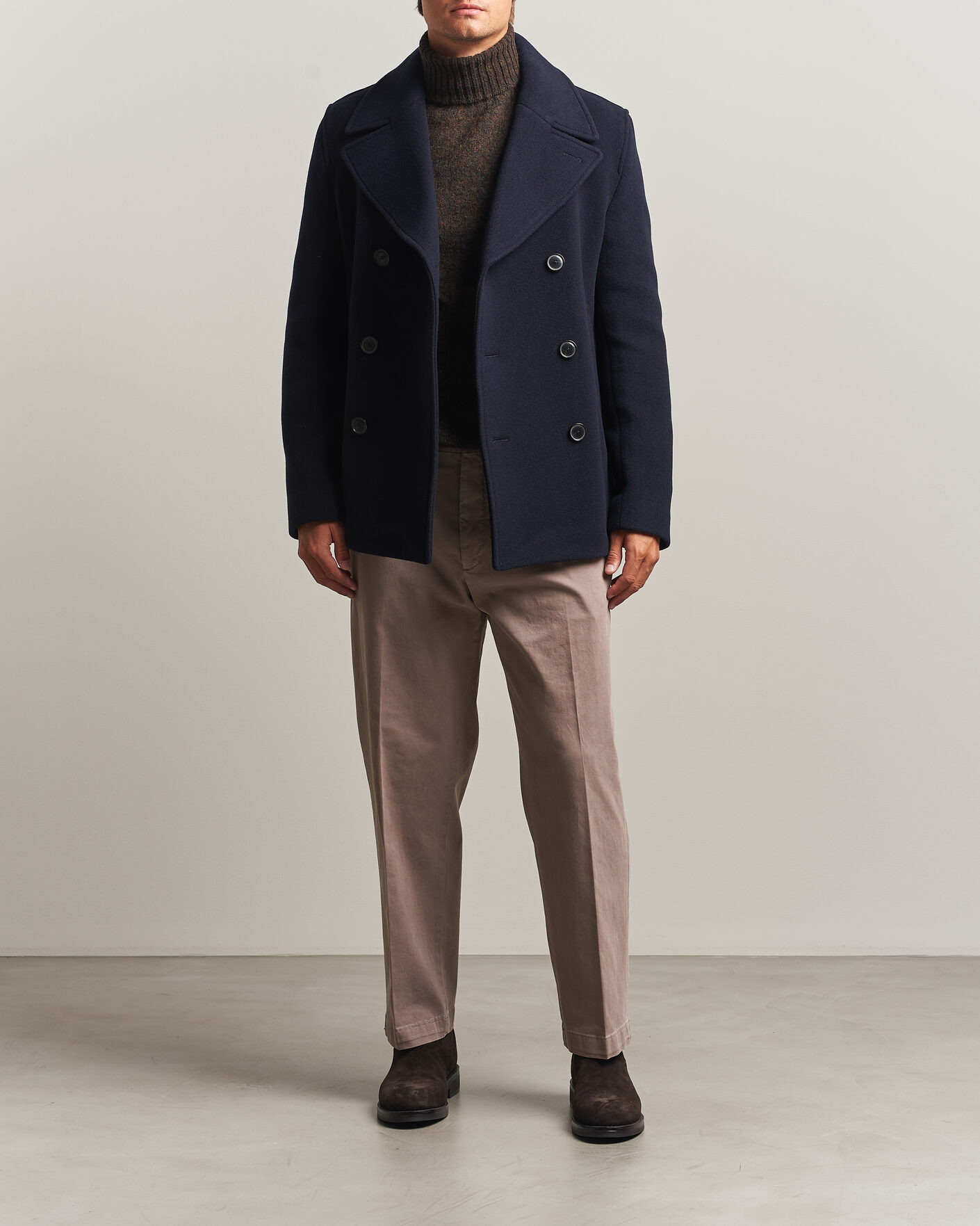 Herren | Jacken | BOSS BLACK | Hyde Wool Peacoat Dark Blue
