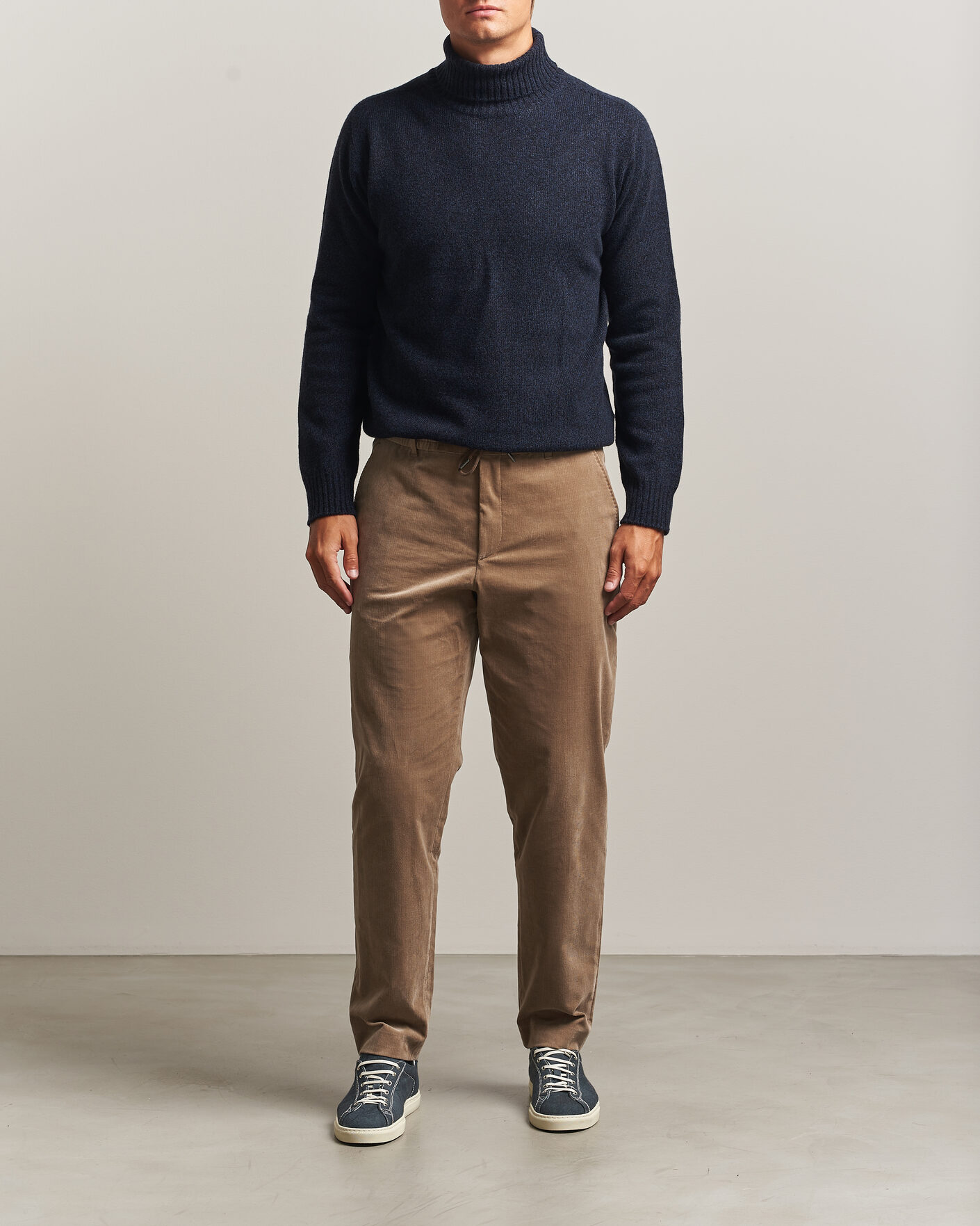 Herren | Hosen | BOSS BLACK | Perin Corduroy Drawstring Trousers Open Brown