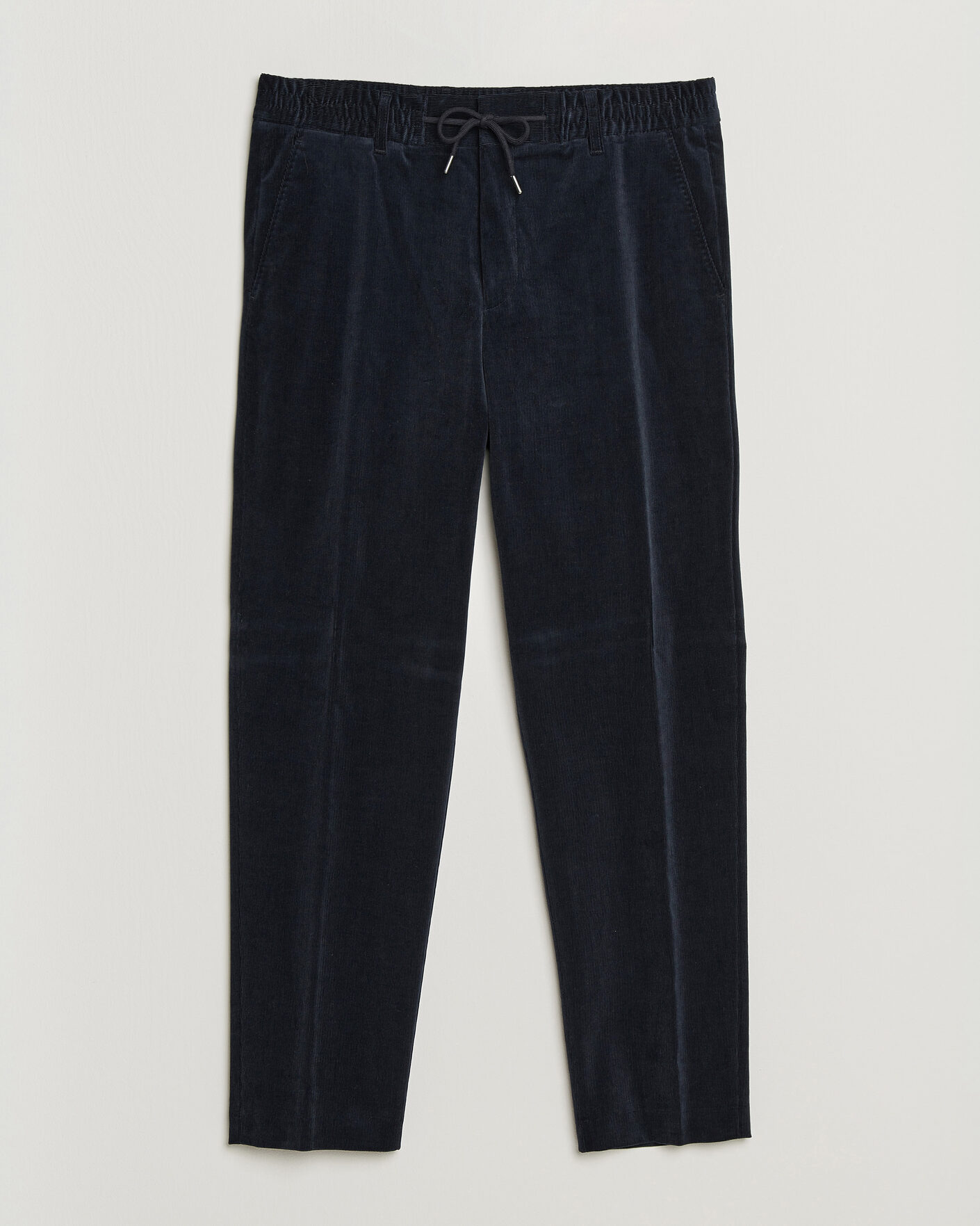 Herren | Hosen | BOSS BLACK | Perin Corduroy Drawstring Trousers Dark Blue