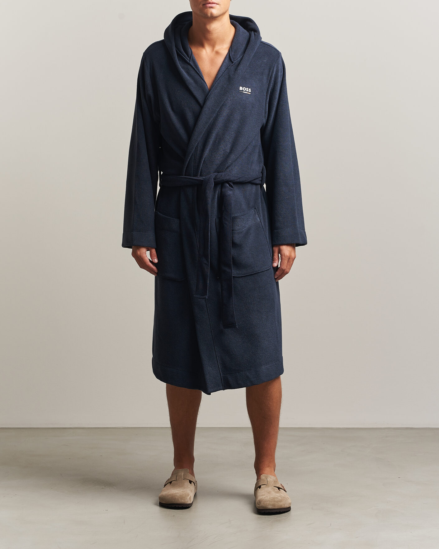 Herren | Schlafanzüge & Bademäntel | BOSS BLACK | Terry Robe Dark Blue