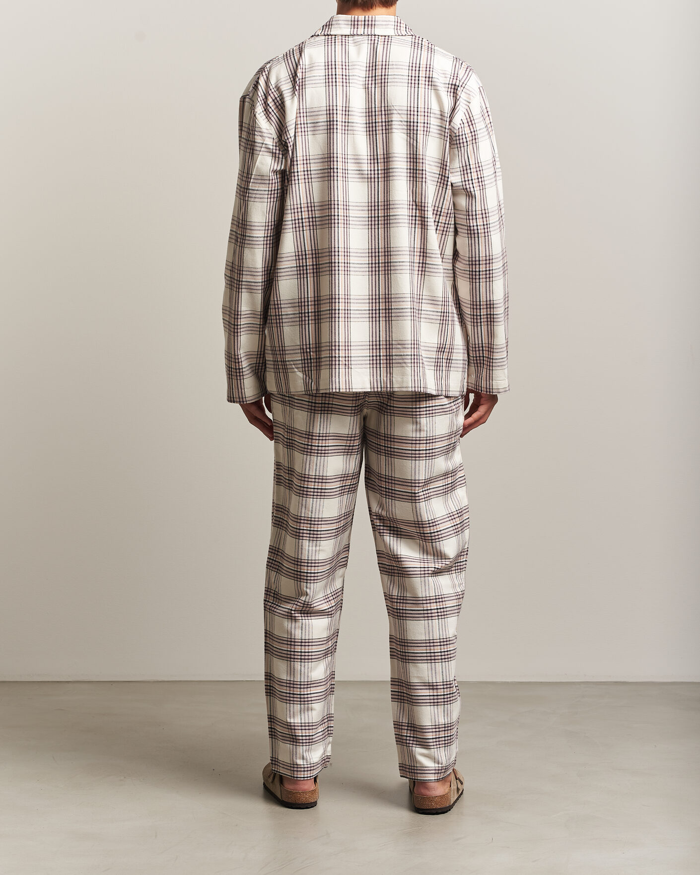 Herren | Schlafanzüge & Bademäntel | BOSS BLACK | Checked Flannel Pyjama Set Open White