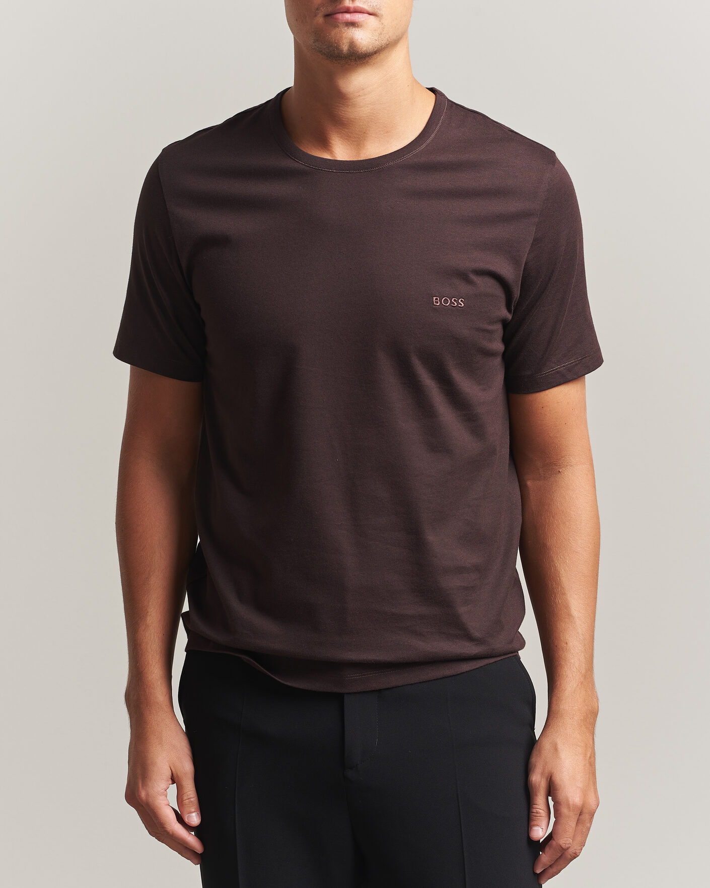 Herren | T-Shirts | BOSS BLACK | 3-Pack Crew Neck T-Shirt Brown/Blue/Navy