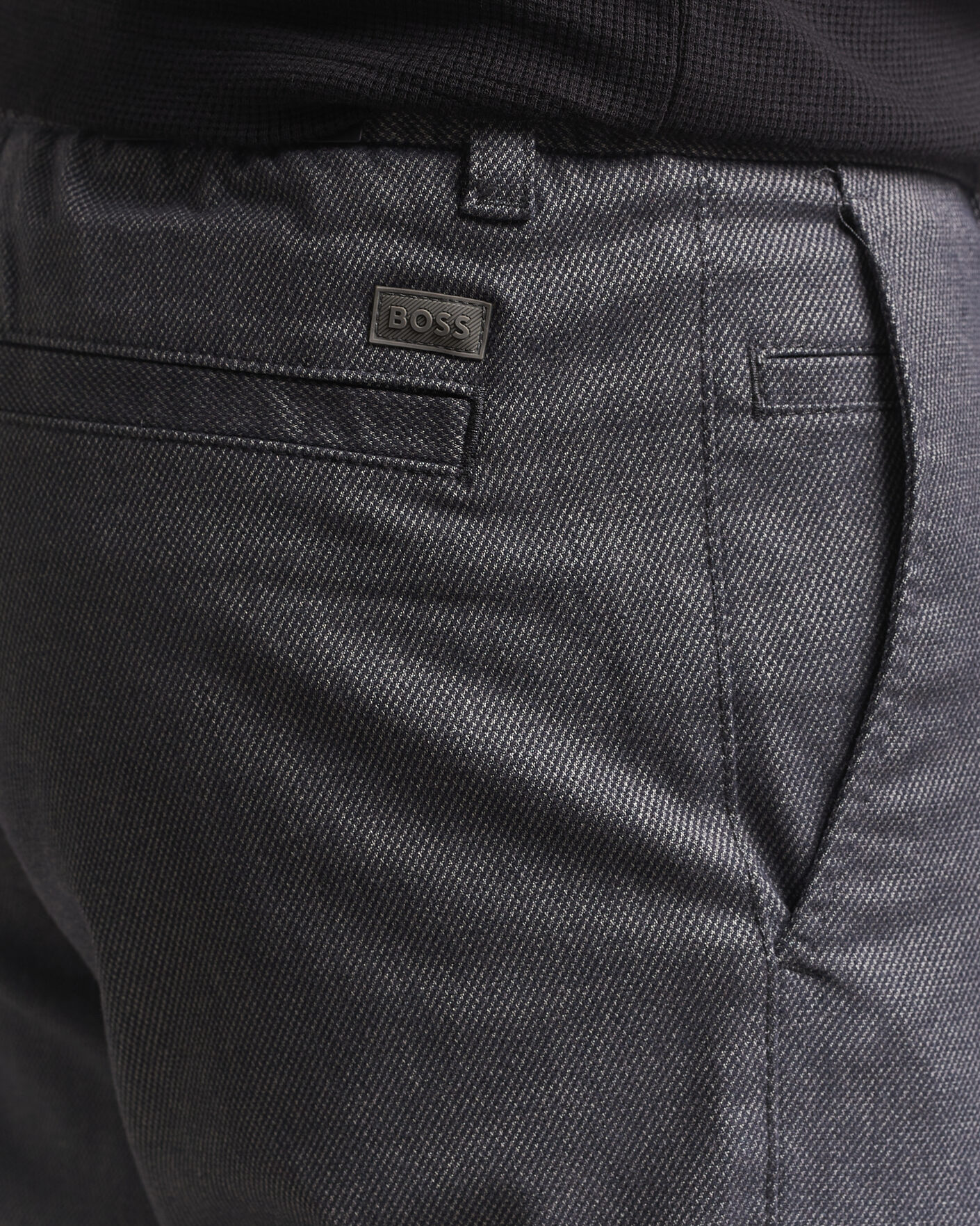 Herren | Hosen | BOSS ORANGE | Tapered Fit Drawstring Chino Dark Grey