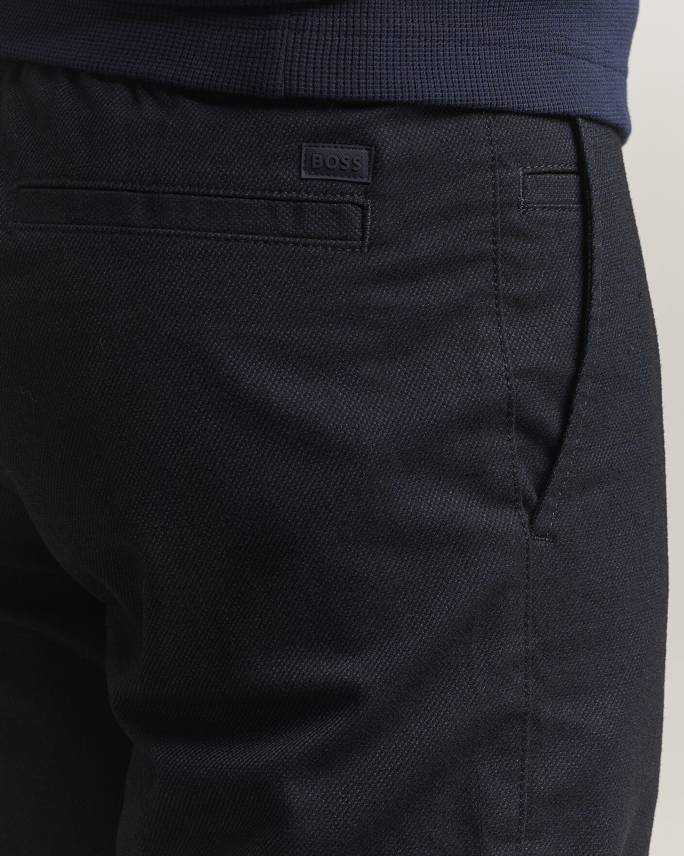 Herren | Hosen | BOSS ORANGE | Tapered Fit Drawstring Chino Dark Blue