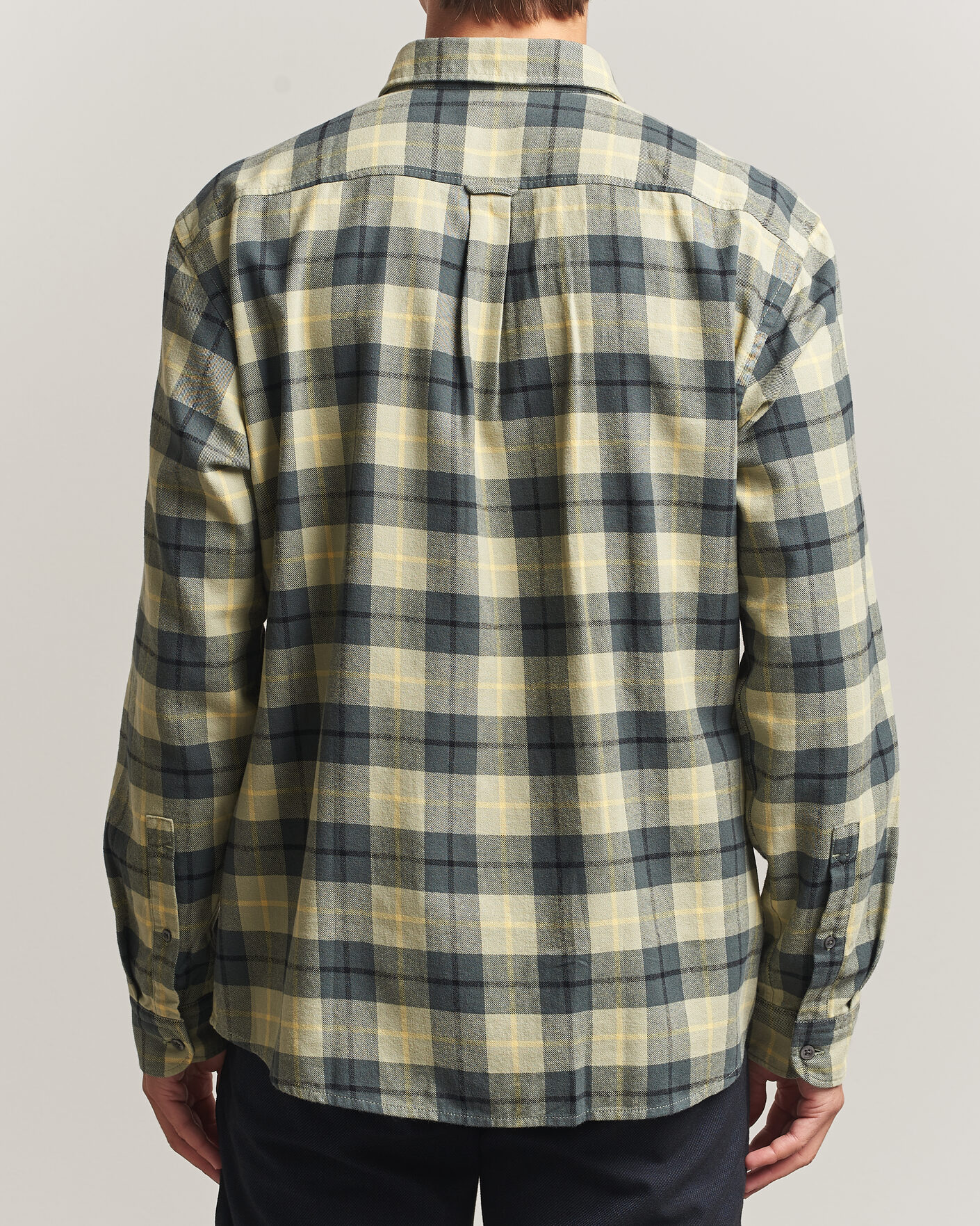 Herren | Hemden | BOSS ORANGE | Rickert Brushed Cotton Checked Shirt Open Green