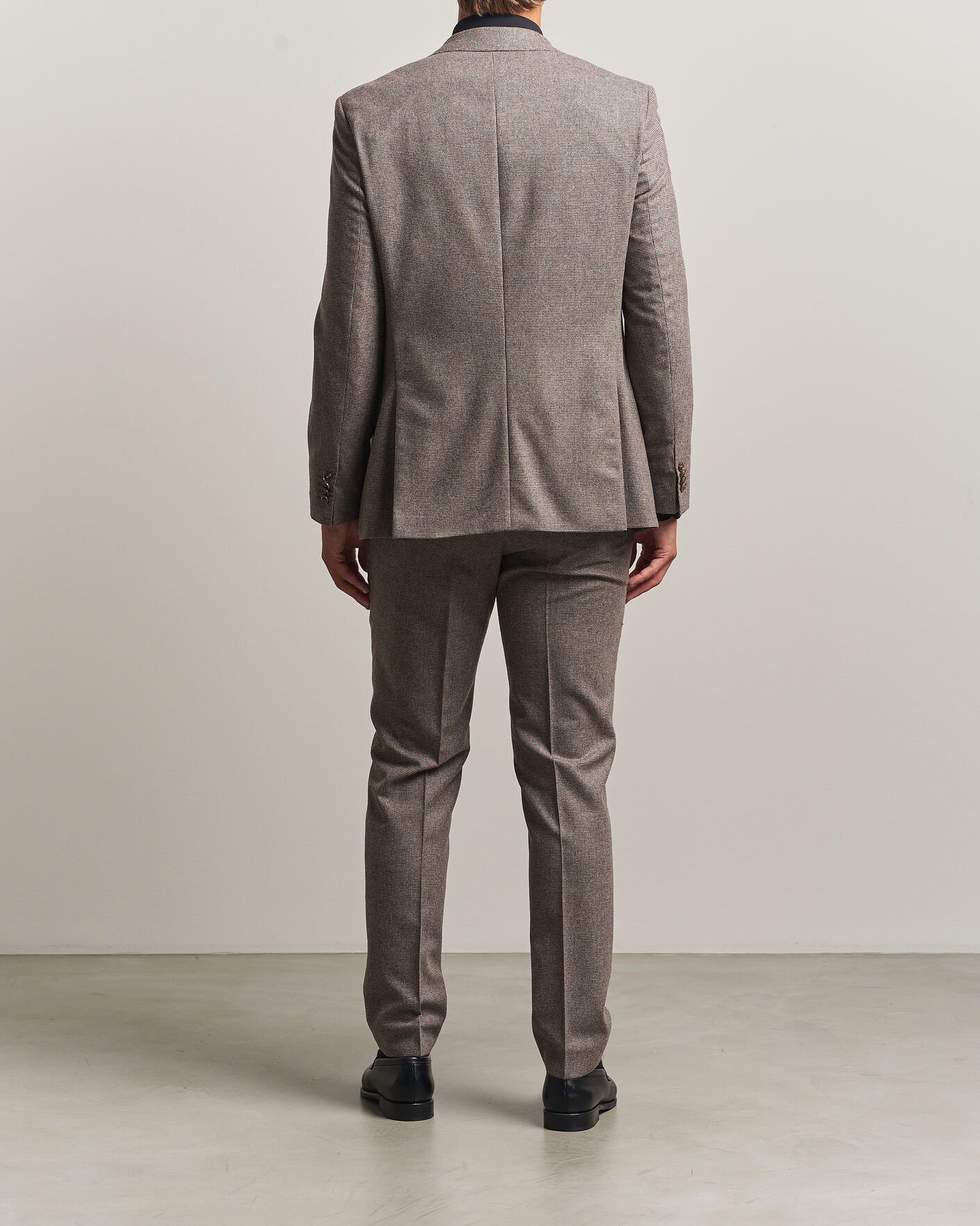 Herren | Anzüge | BOSS BLACK | Huge Wool Pepita Suit Dark Brown