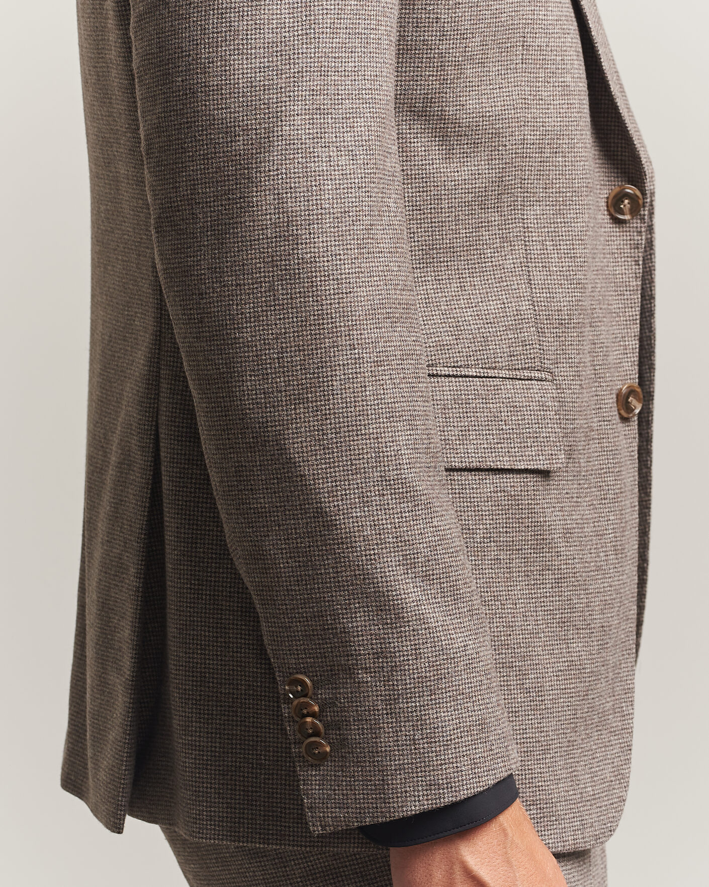 Herren | Anzüge | BOSS BLACK | Huge Wool Pepita Suit Dark Brown