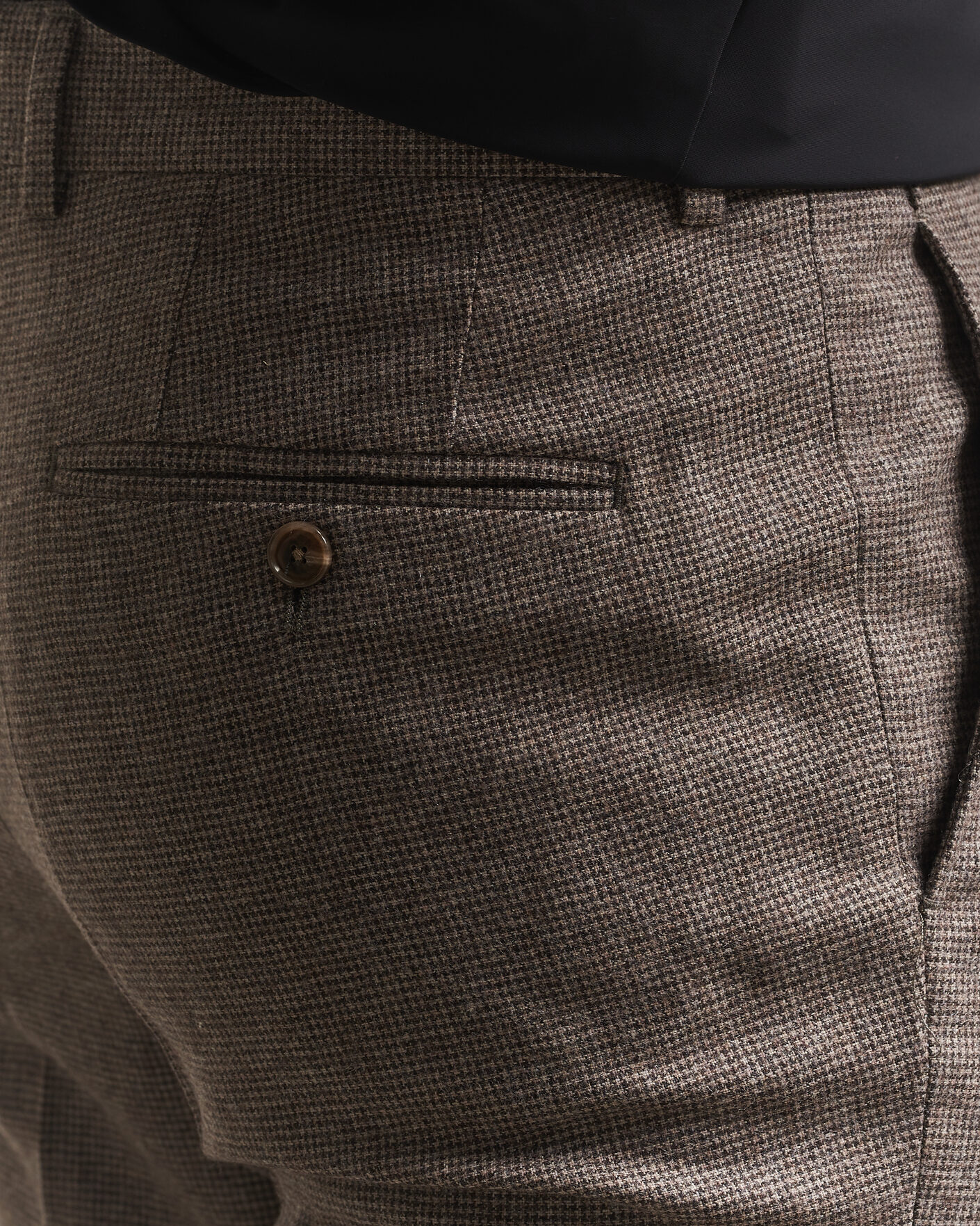 Herren | Anzüge | BOSS BLACK | Huge Wool Pepita Suit Dark Brown