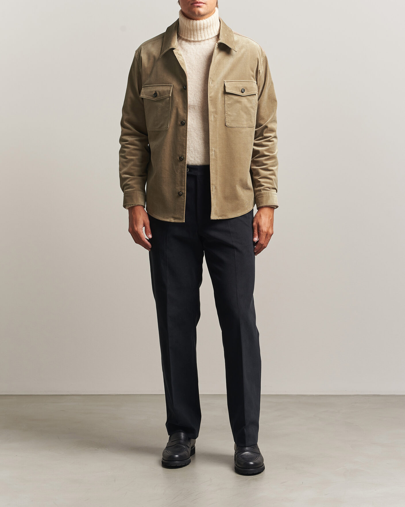 Herren | Hemden | BOSS BLACK | Carper Corduroy Overshirt Open Brown