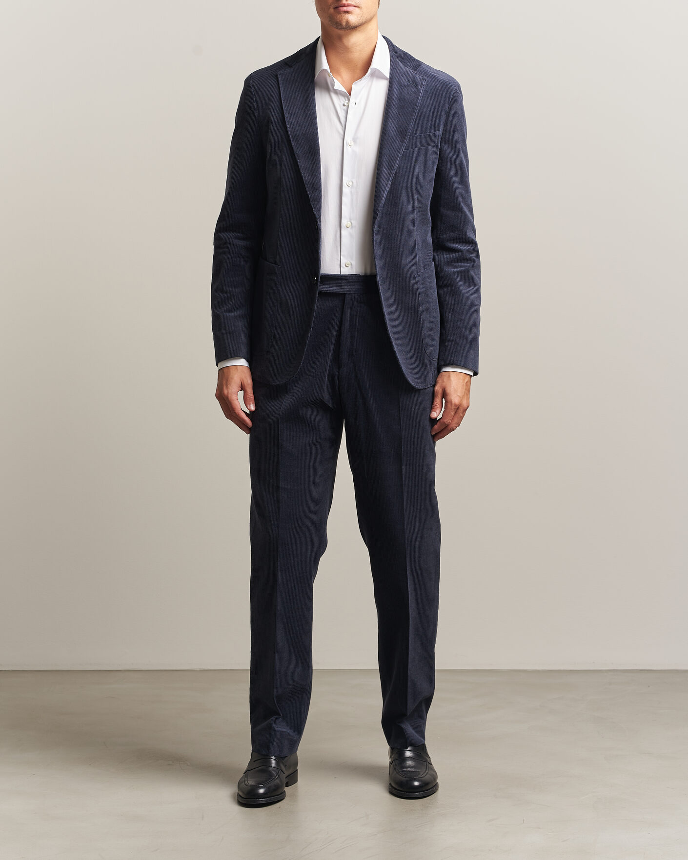 Herren | Sakkos | BOSS BLACK | Hanry Corduroy Suit Blazer Open Blue