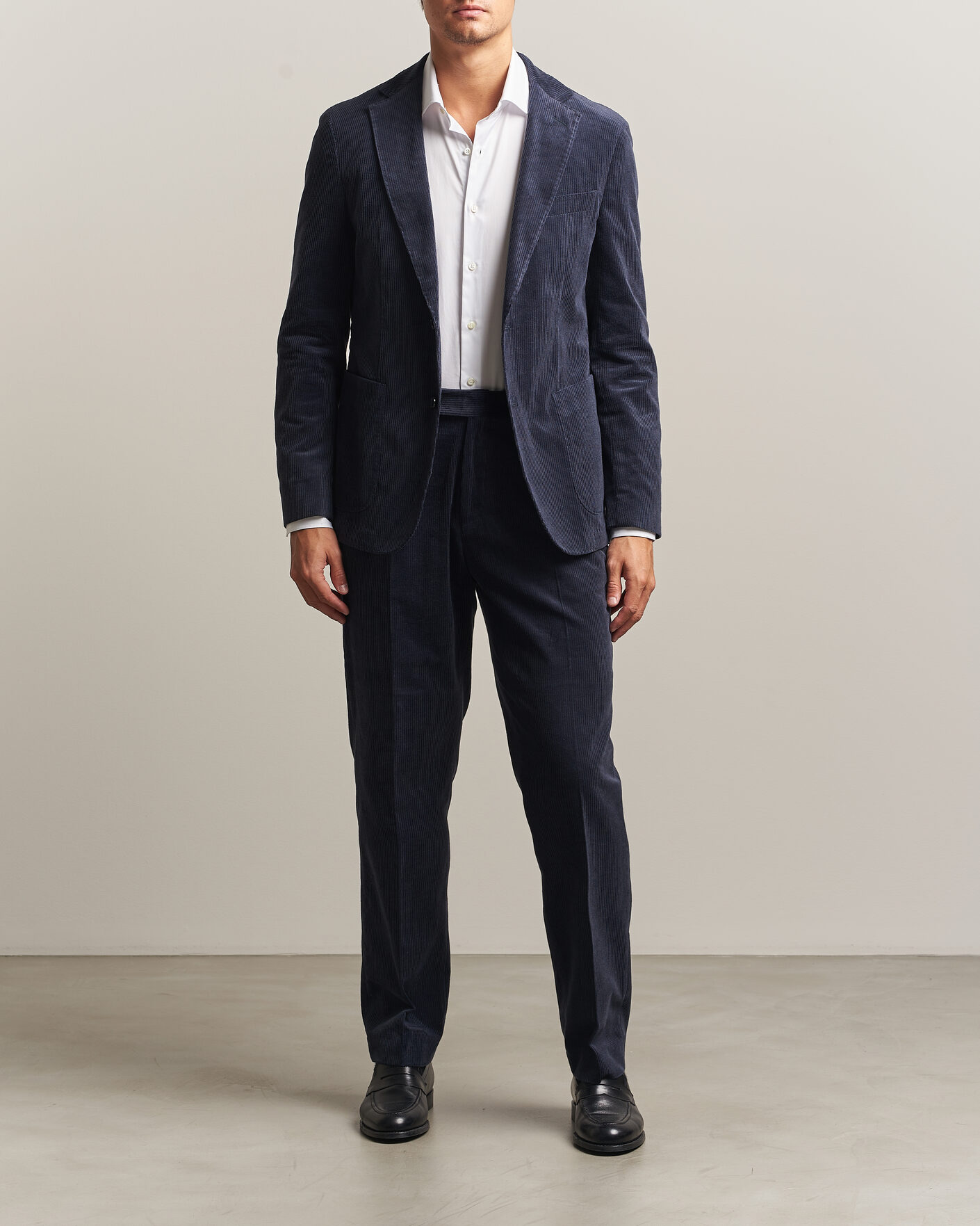 Herren | Hosen | BOSS BLACK | Perino Corduroy Suit Trousers Open Blue