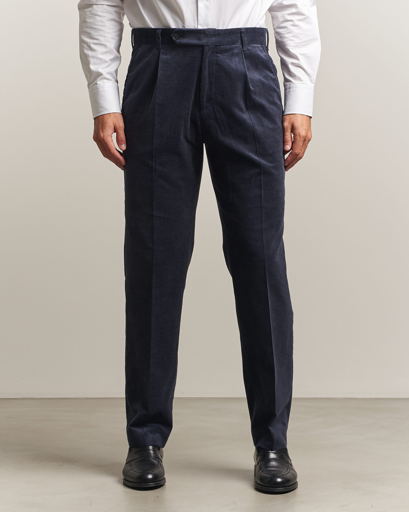 Herren | Hosen | BOSS BLACK | Perino Corduroy Suit Trousers Open Blue