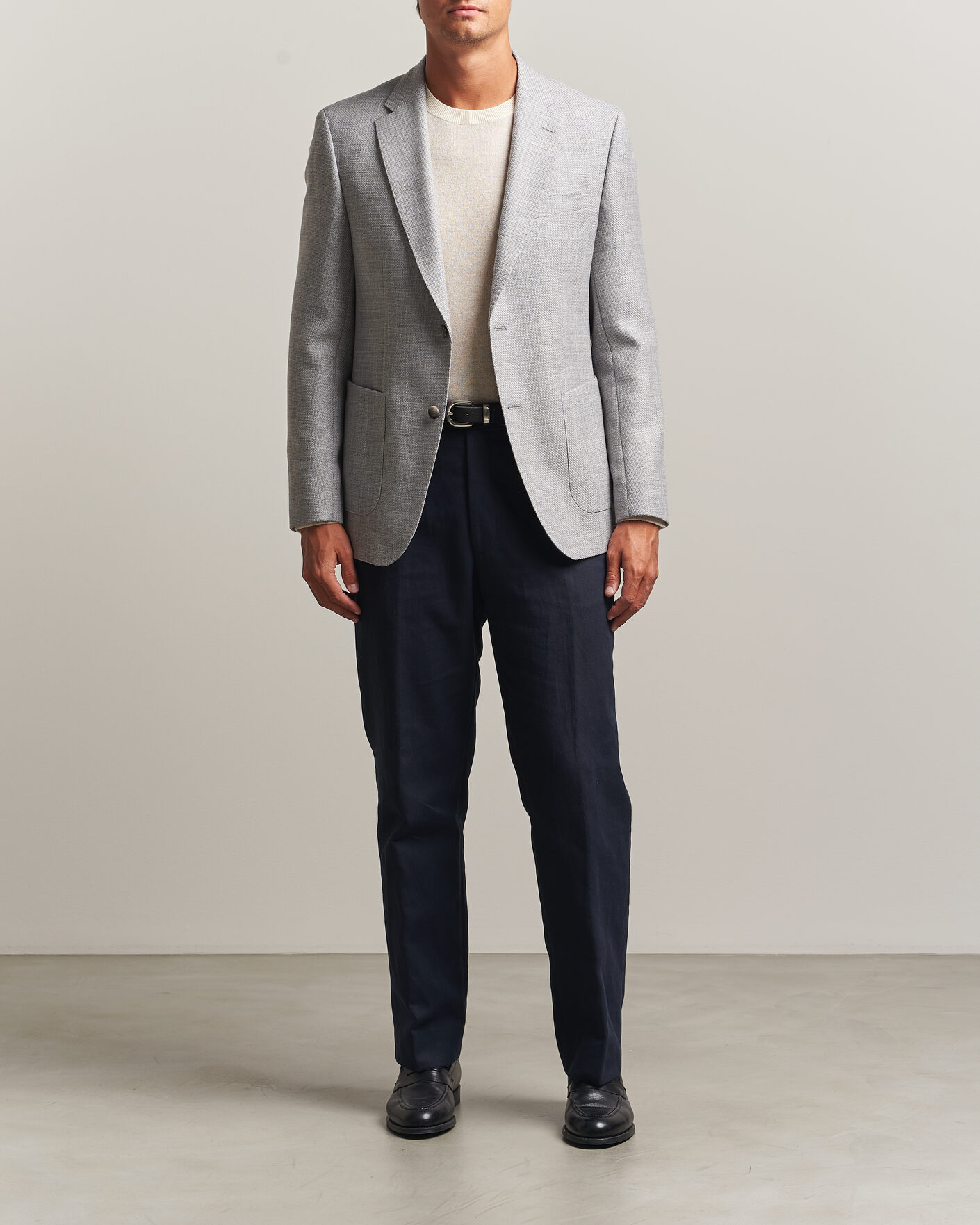 Herren | Sakkos | BOSS BLACK | Hutson Wool Patch Pocket Blazer Light Grey