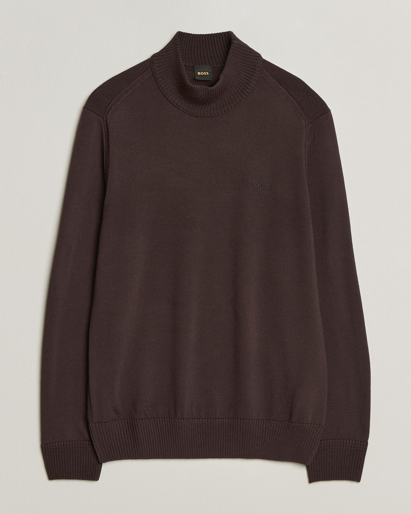 Herren | Pullover | BOSS ORANGE | Avac Knitted Turtleneck Dark Brown