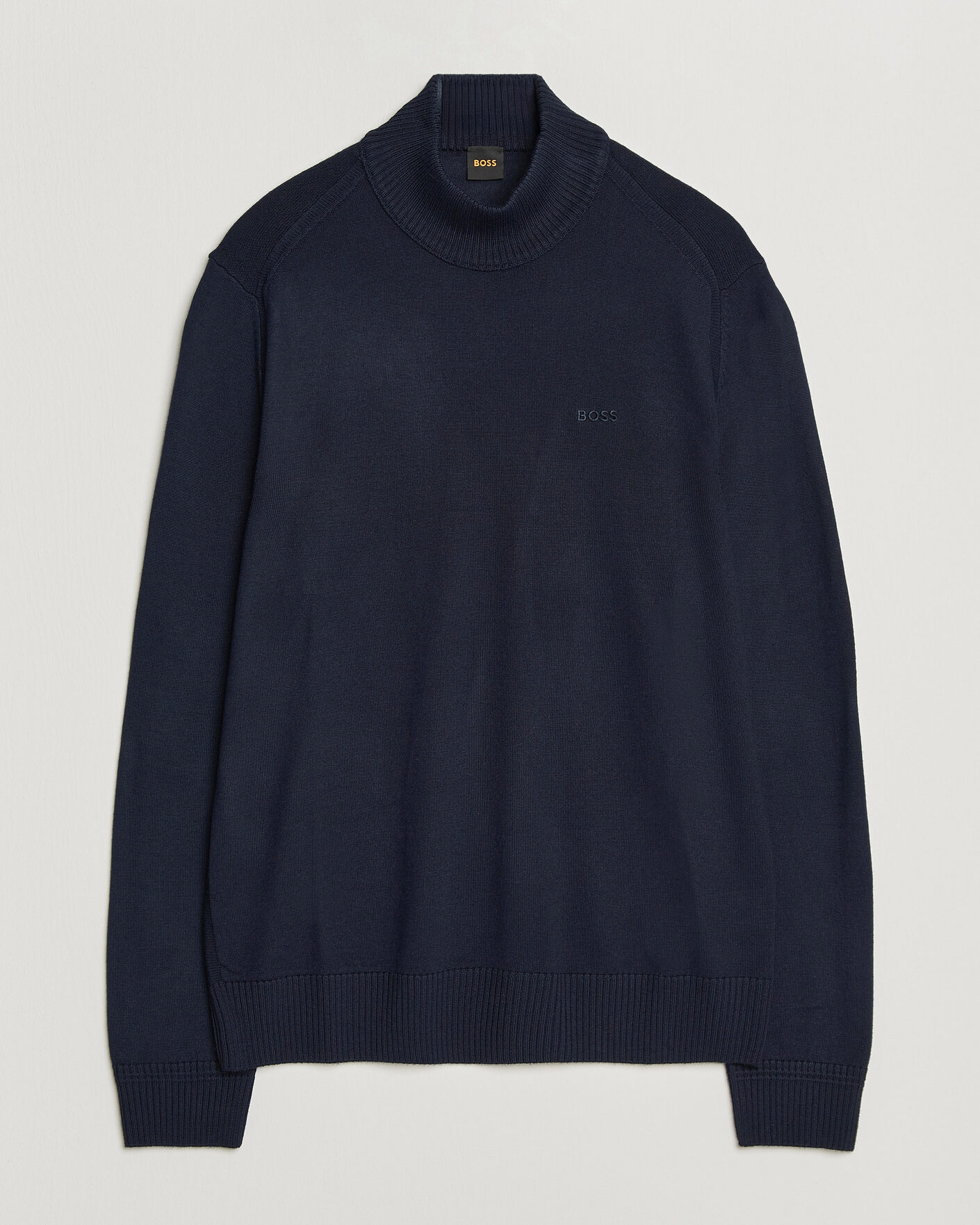 Herren | Pullover | BOSS ORANGE | Avac Knitted Turtleneck Dark Blue