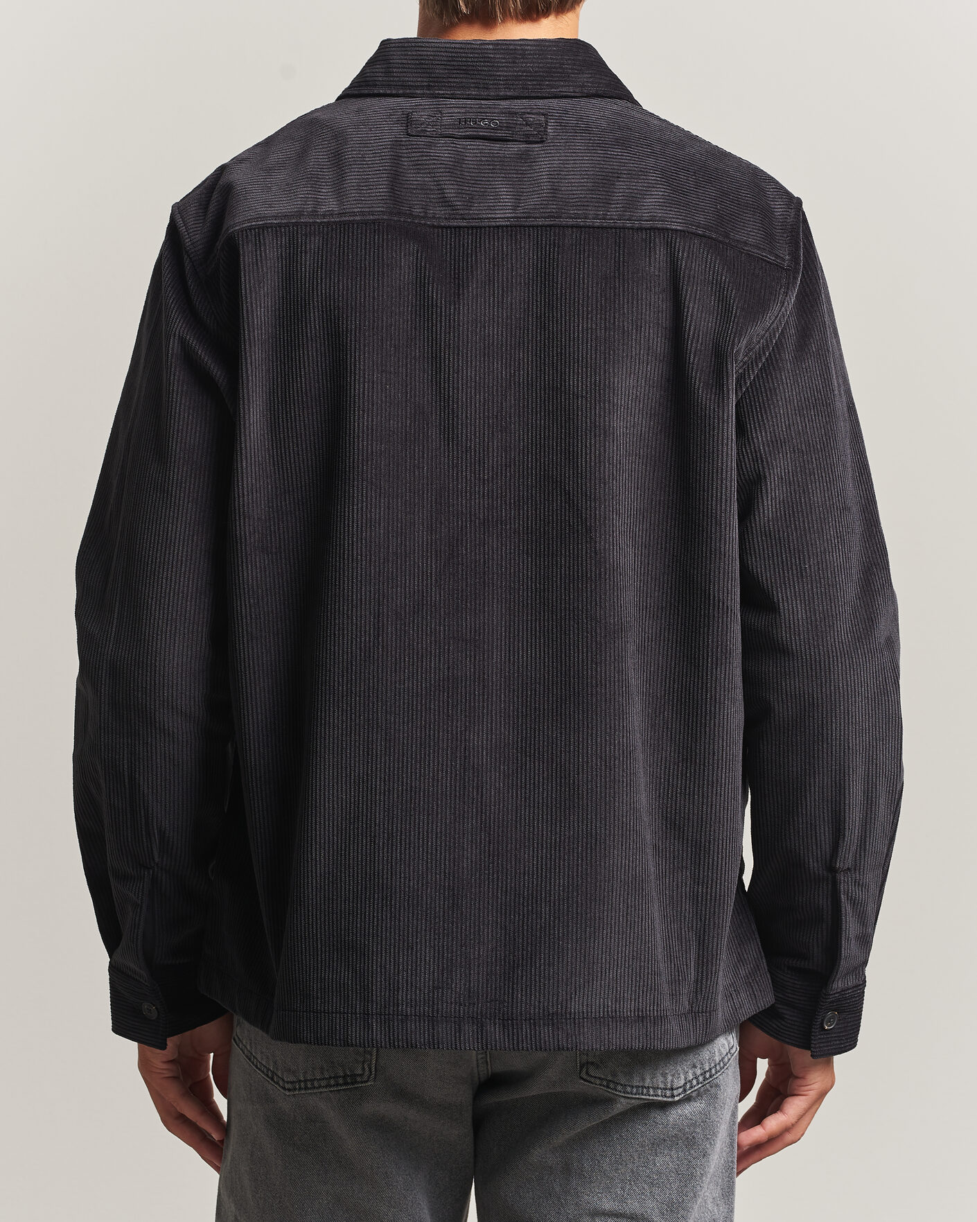 Herren | Hemden | HUGO | Ecord Corduroy Overshirt Black
