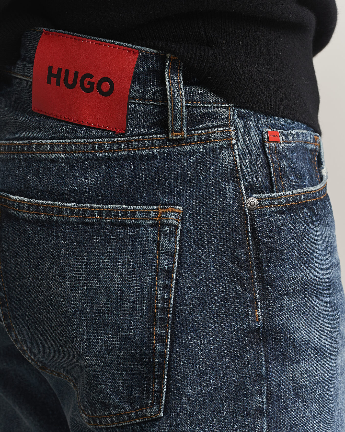 Herren | Jeans | HUGO | 840 Regular Fit Jeans Navy
