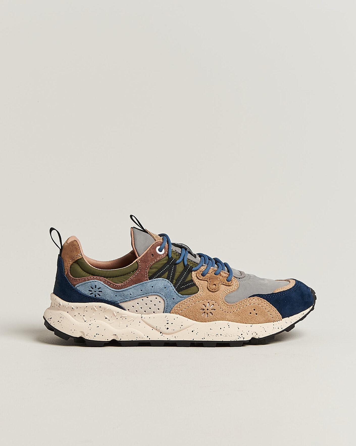 Herren | Sneaker | Flower Mountain | Yamano 3 Suede/Nylon Sneaker Navy/Light Brown
