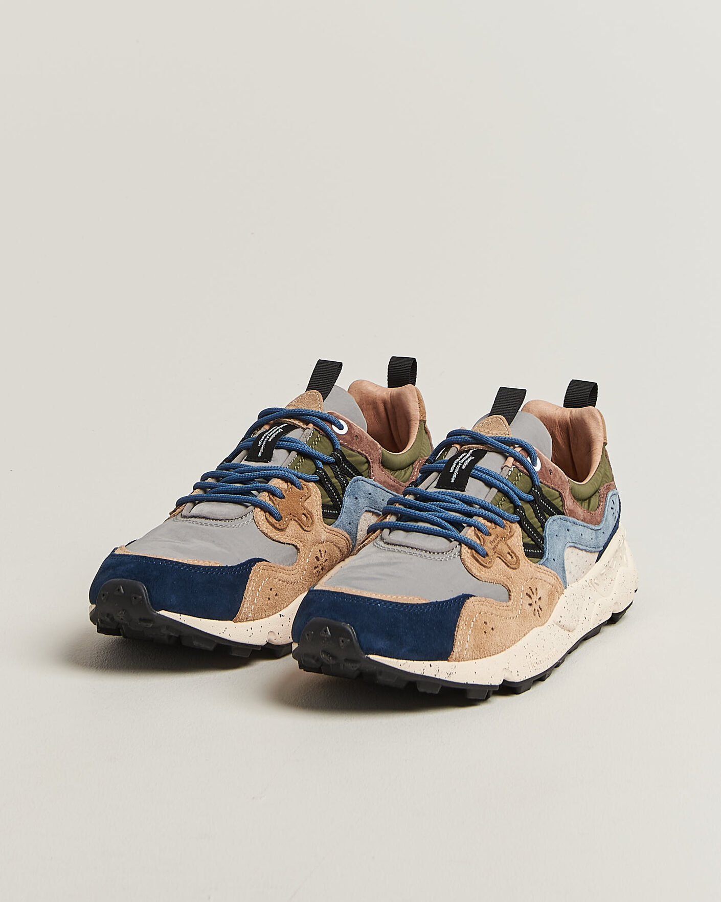 Herren | Sneaker | Flower Mountain | Yamano 3 Suede/Nylon Sneaker Navy/Light Brown