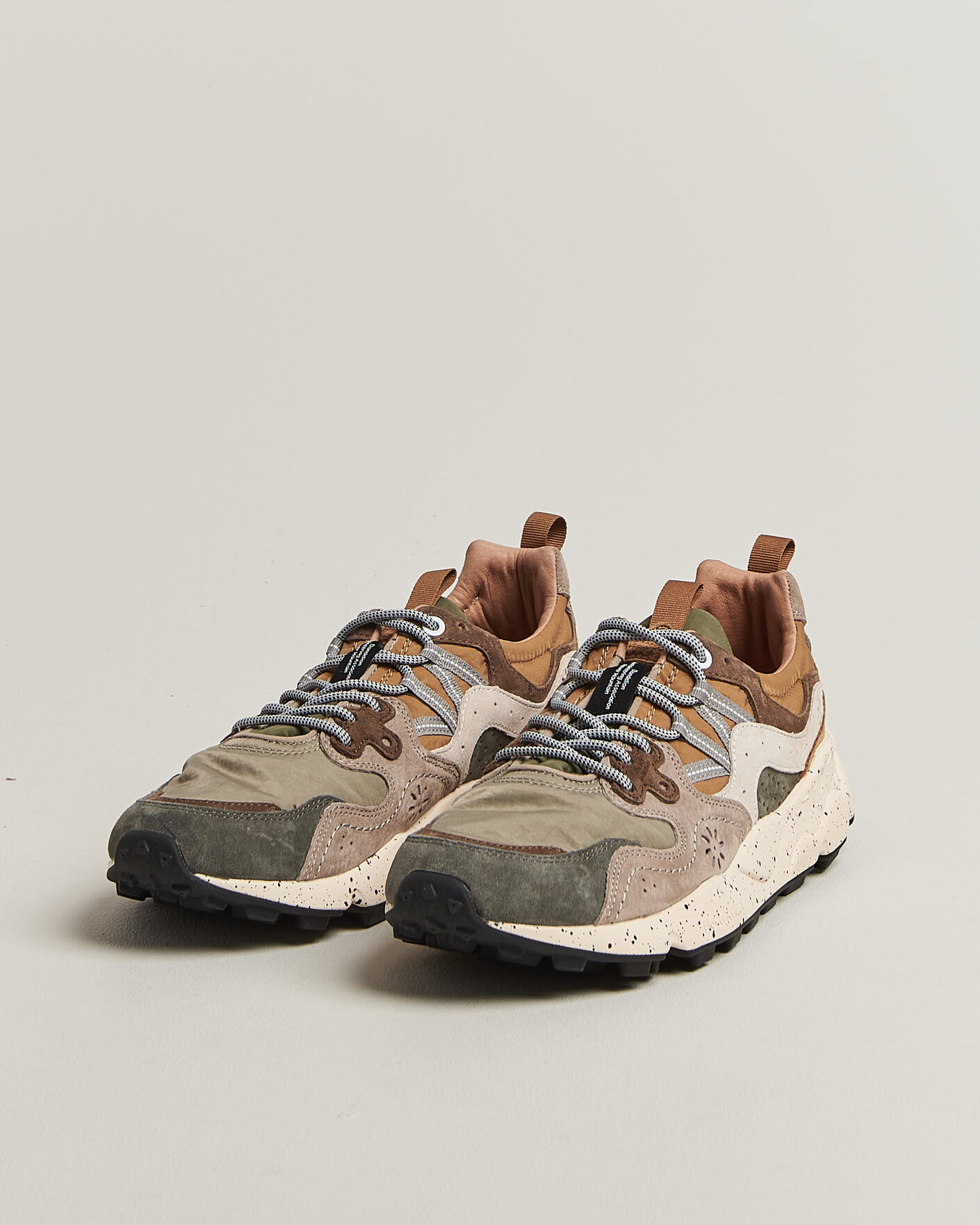 Herren | Sneaker | Flower Mountain | Yamano 3 Suede/Nylon Sneaker Grey/Onion