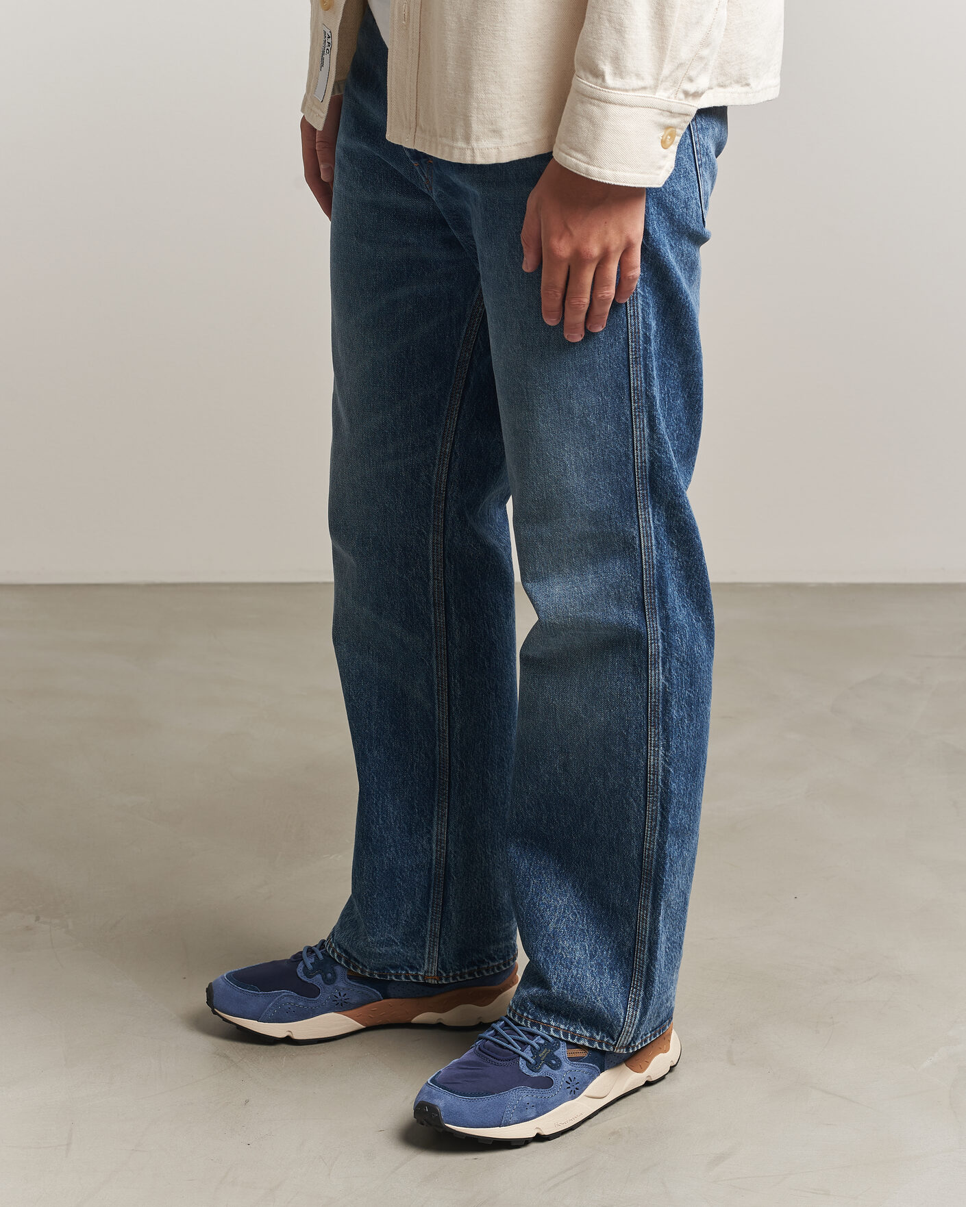 Herren | Sneaker | Flower Mountain | Yamano 3 Suede/Nylon Sneaker Navy/Blue