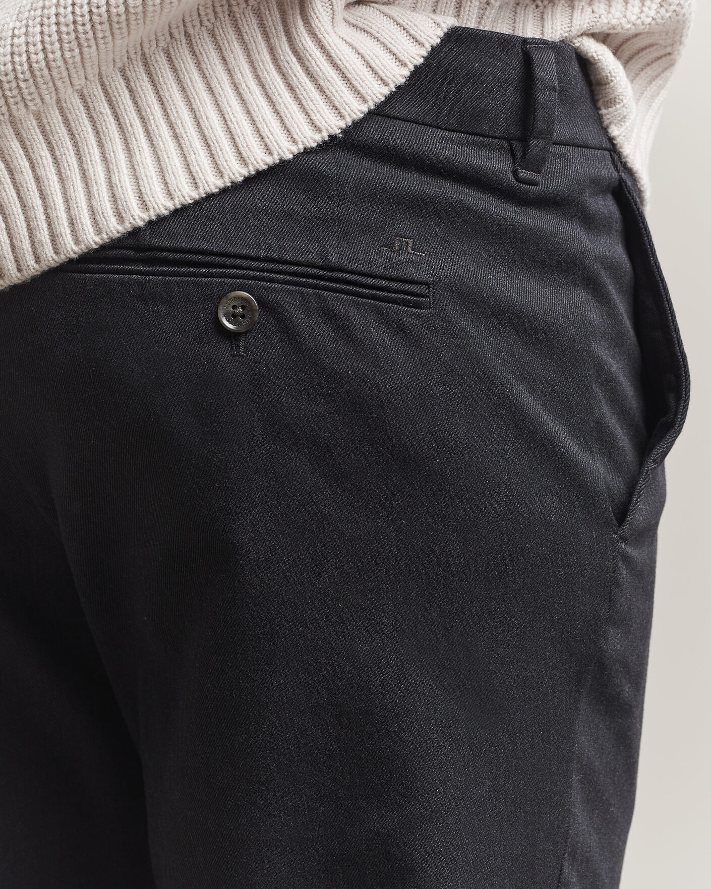 Herren | Hosen | J.Lindeberg | Chase Stretch Flannel Trousers Dark Grey