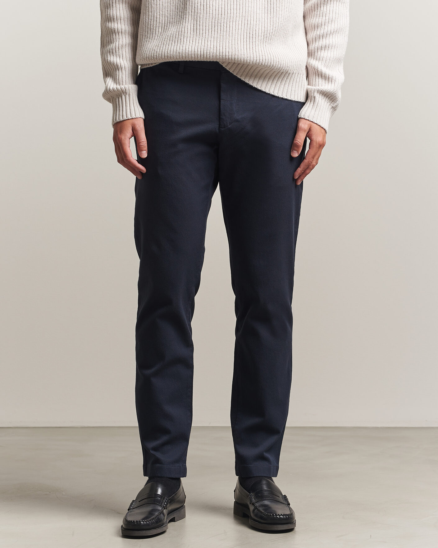 Herren | Hosen | J.Lindeberg | Chase Stretch Flannel Trousers JL Navy