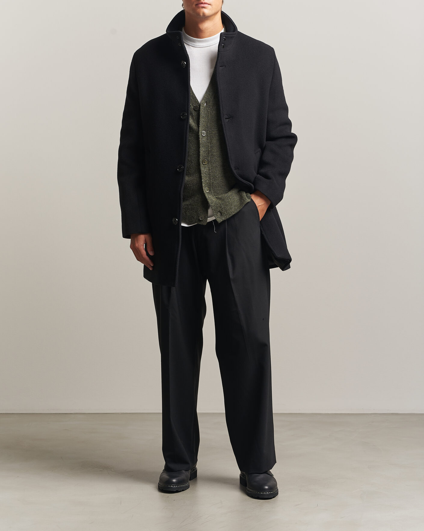 Herren | Jacken | J.Lindeberg | Lexon Wool Coat Black