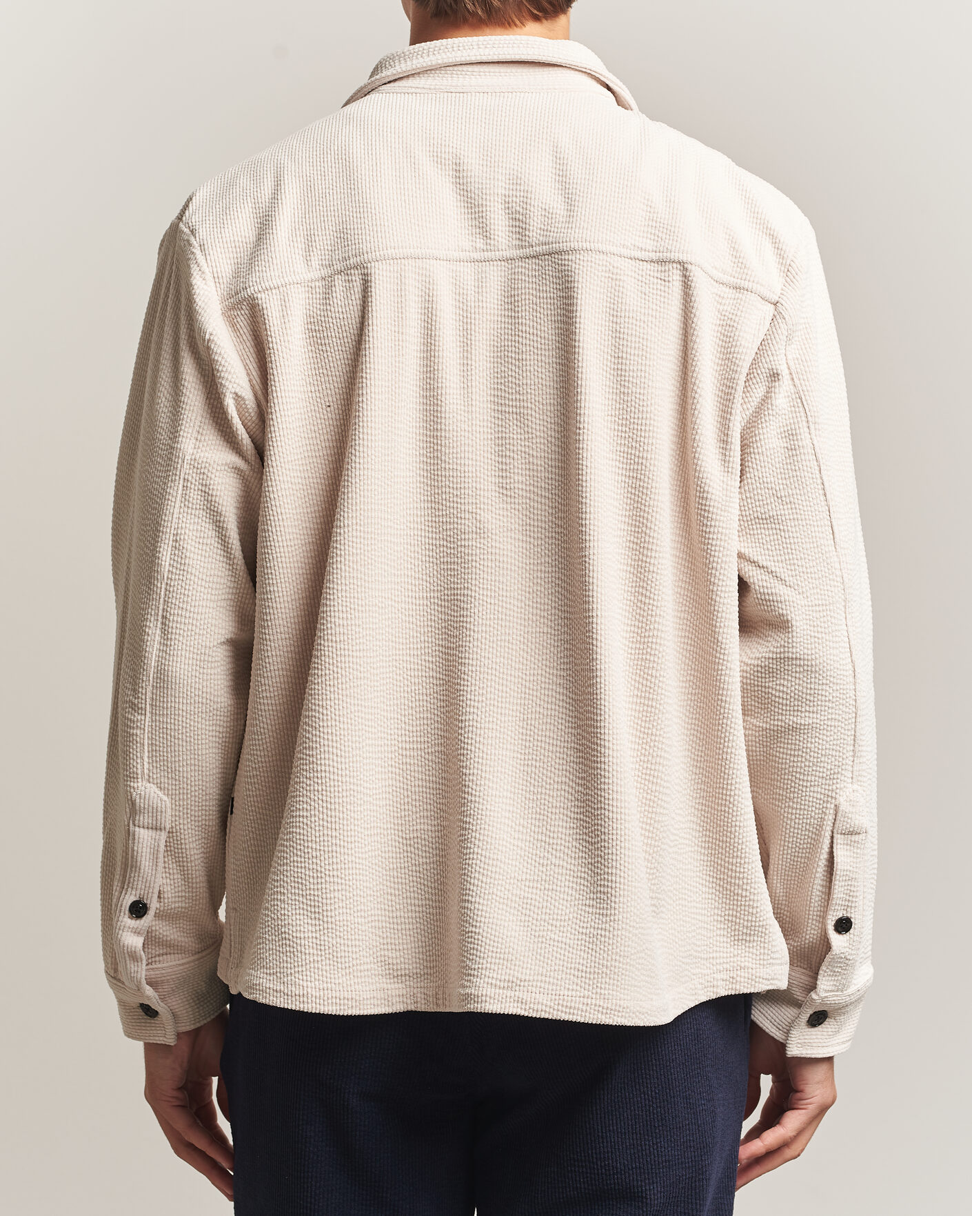 Herren | Hemden | J.Lindeberg | Finnigan Drape Cord Overshirt Moonbeam