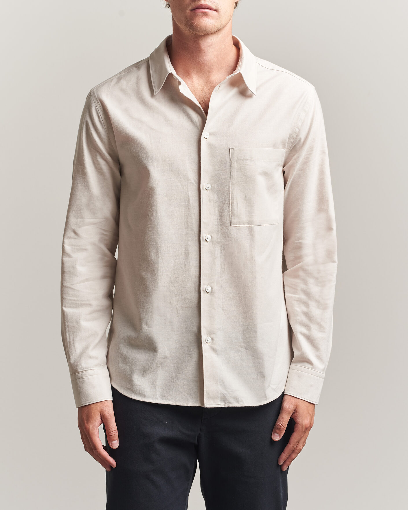 Herren | Hemden | J.Lindeberg | Marlon Flannel Shirt Moonbeam