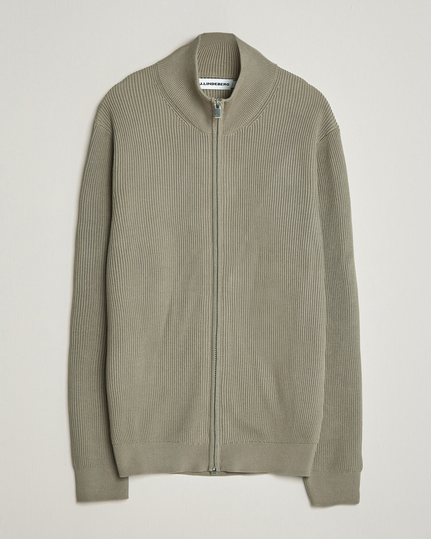 Herren | Pullover | J.Lindeberg | Alexis Cotton Full Zip Brindle