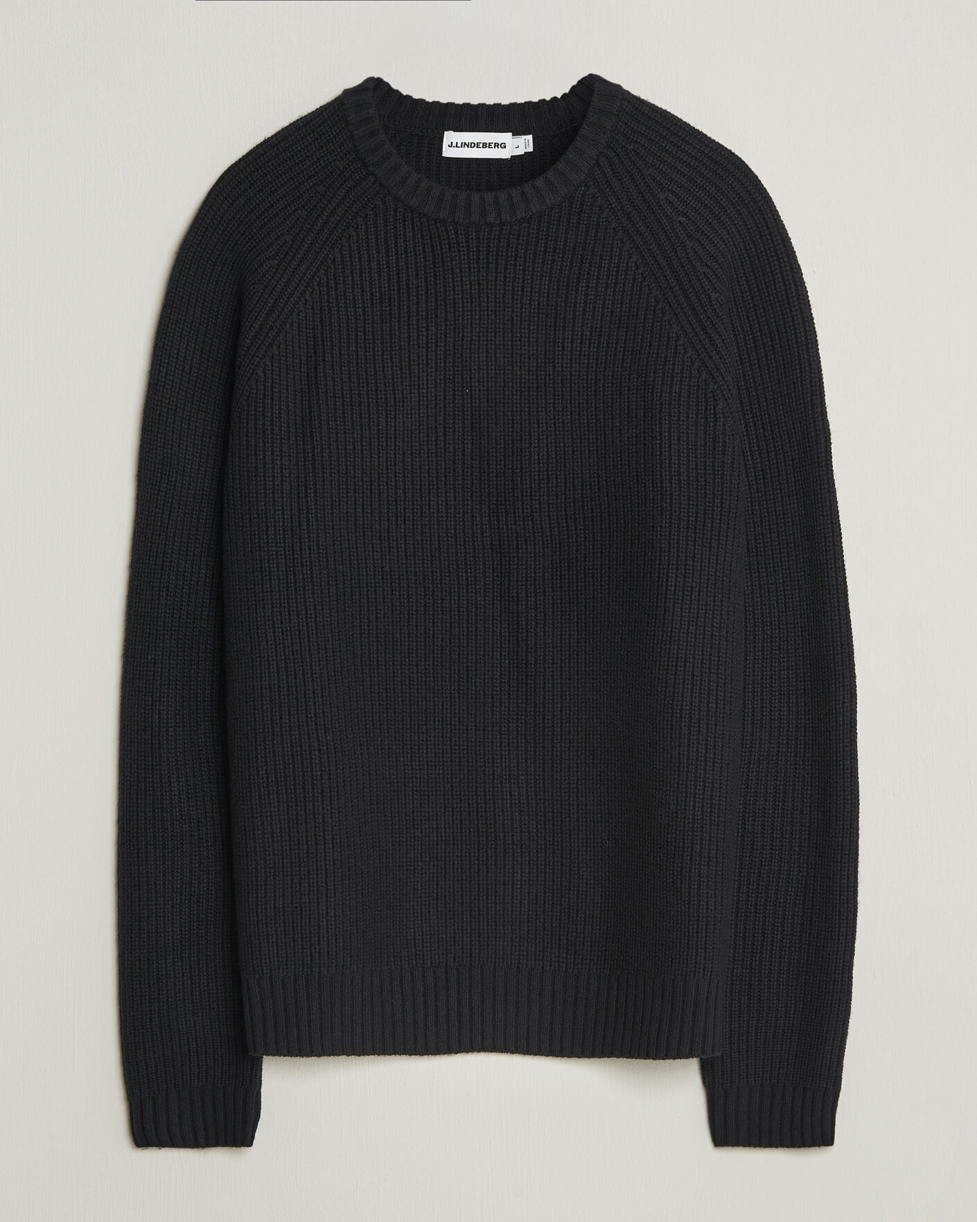 Herren | Pullover | J.Lindeberg | Hallow Wool Blend Knitted Sweater Black